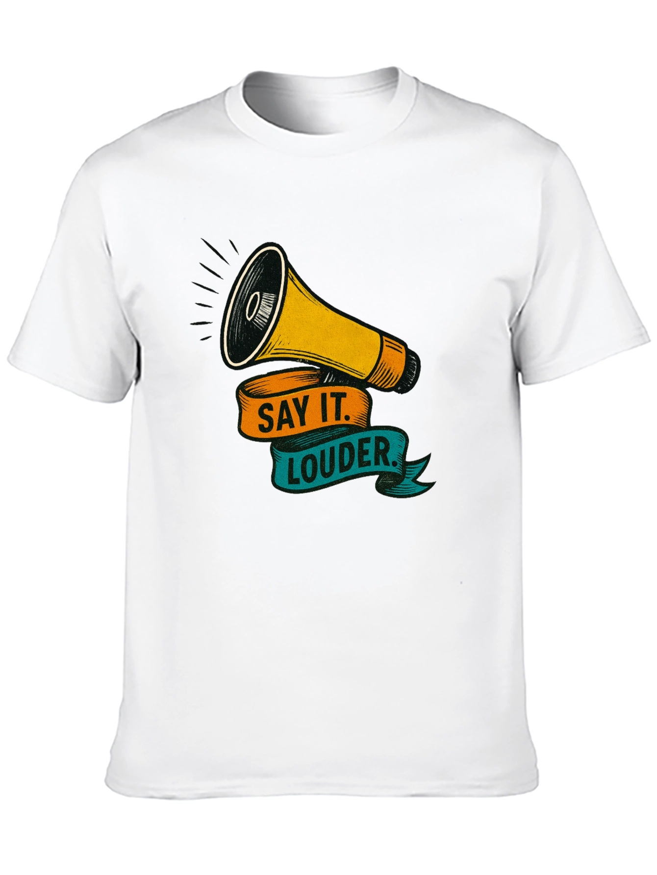 Say It Louder Graphic Tee - Bold Statement Shirt