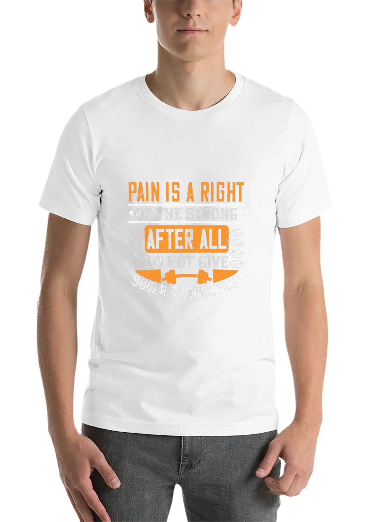 Pain Is A Right Of The Strong. After All, Do Not G Timeless Short Sleeve Tee – Comfy And Minimalist Design