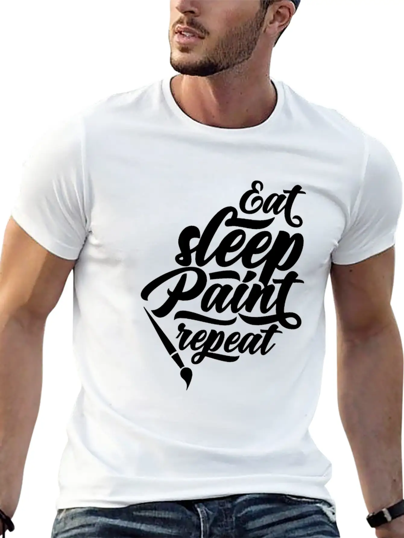 Paint Business Basic Graphic T-Shirt – Daily Comfort In Soft Cotton