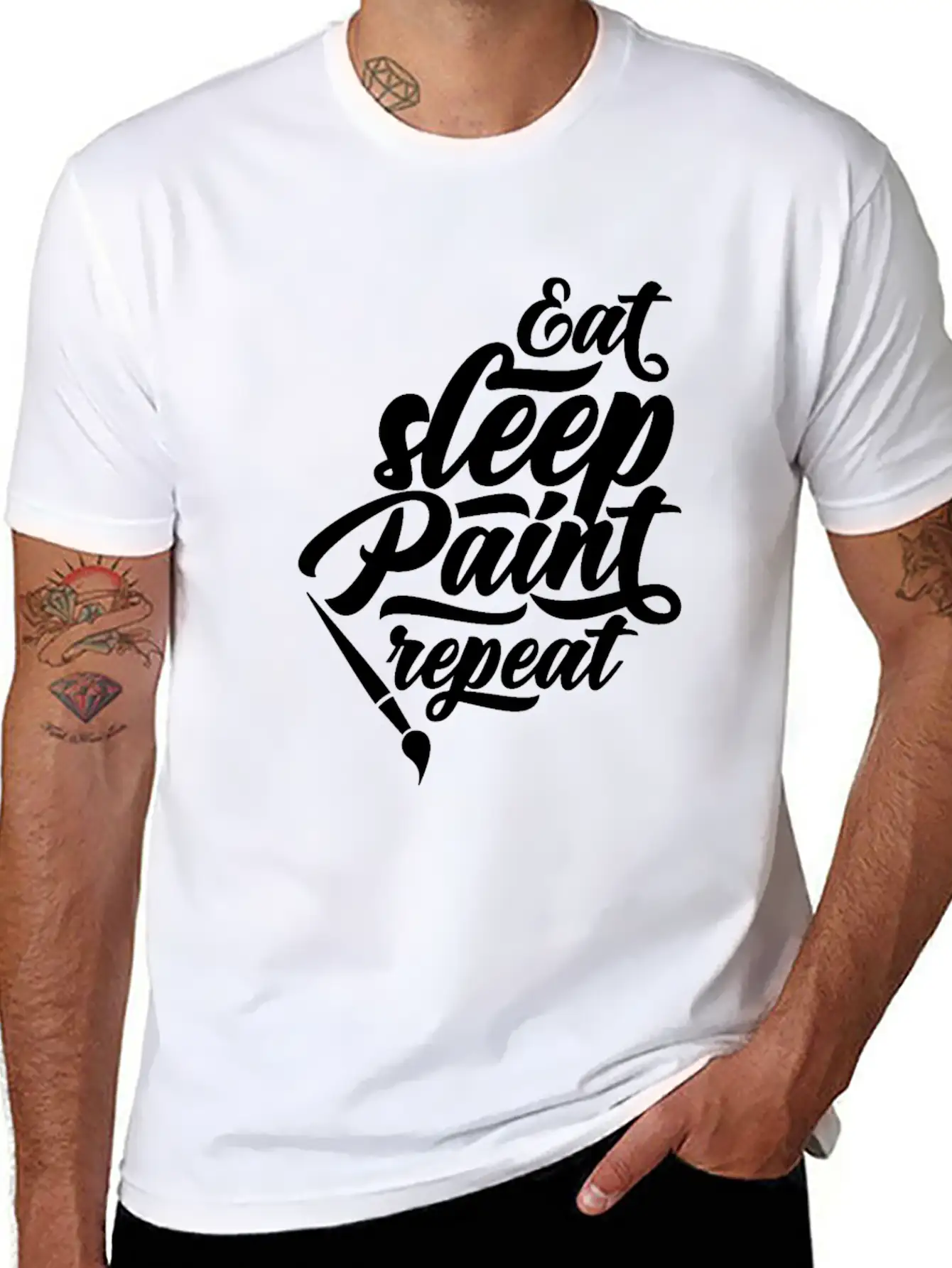 Paint Business Basic Graphic T-Shirt – Daily Comfort In Soft Cotton