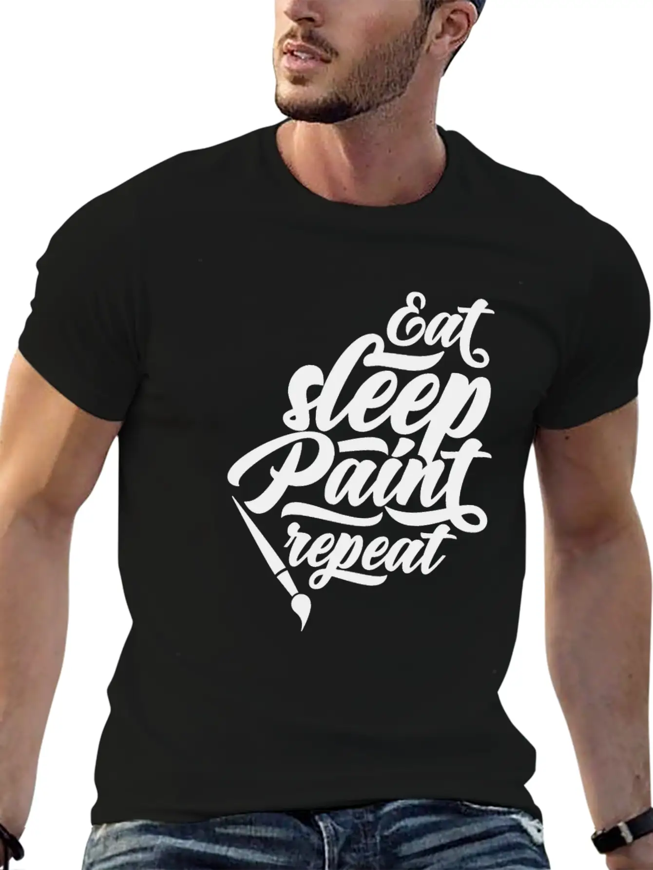 Paint Business Basic Graphic T-Shirt – Daily Comfort In Soft Cotton