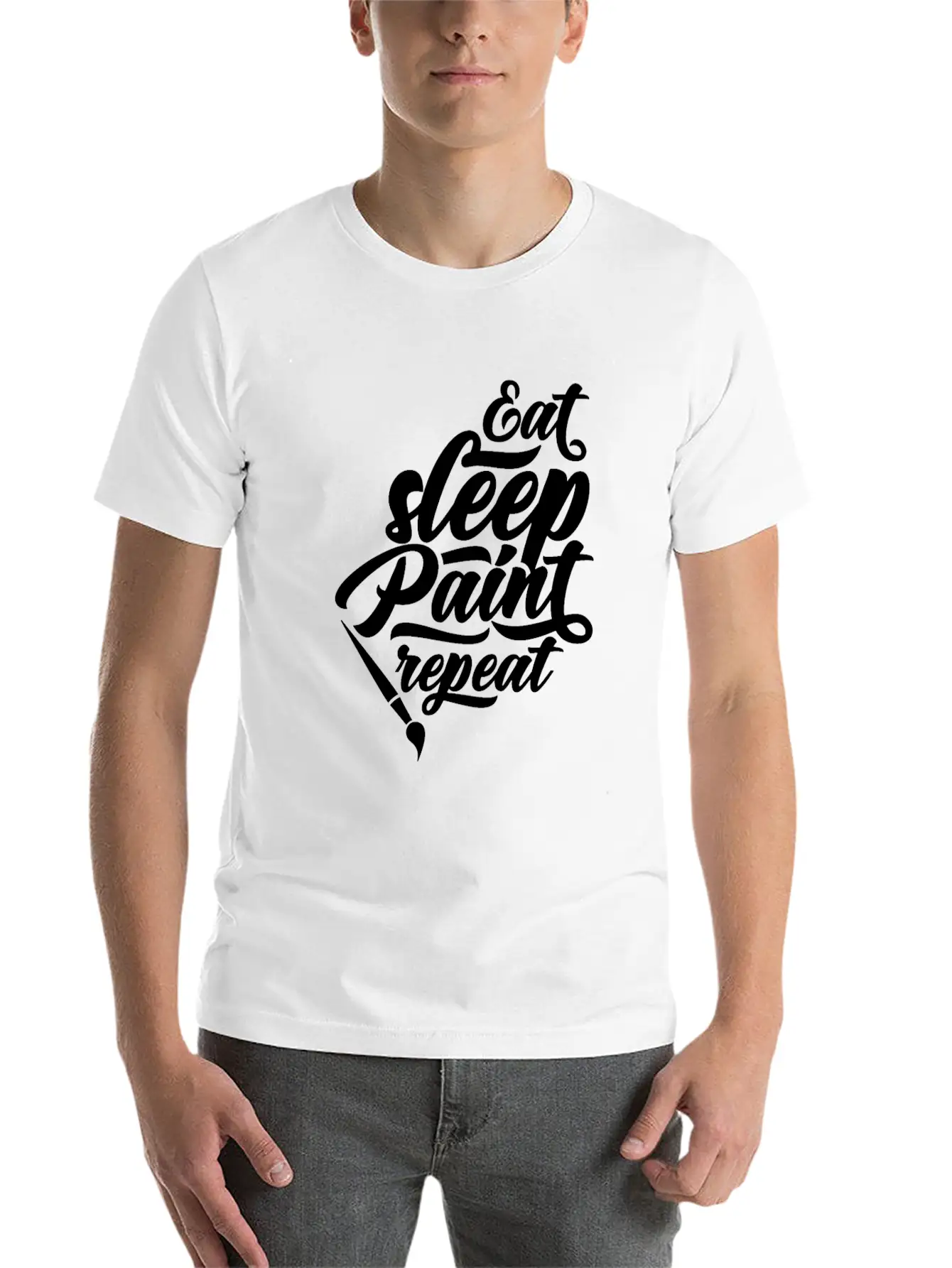 Paint Business Basic Graphic T-Shirt – Daily Comfort In Soft Cotton