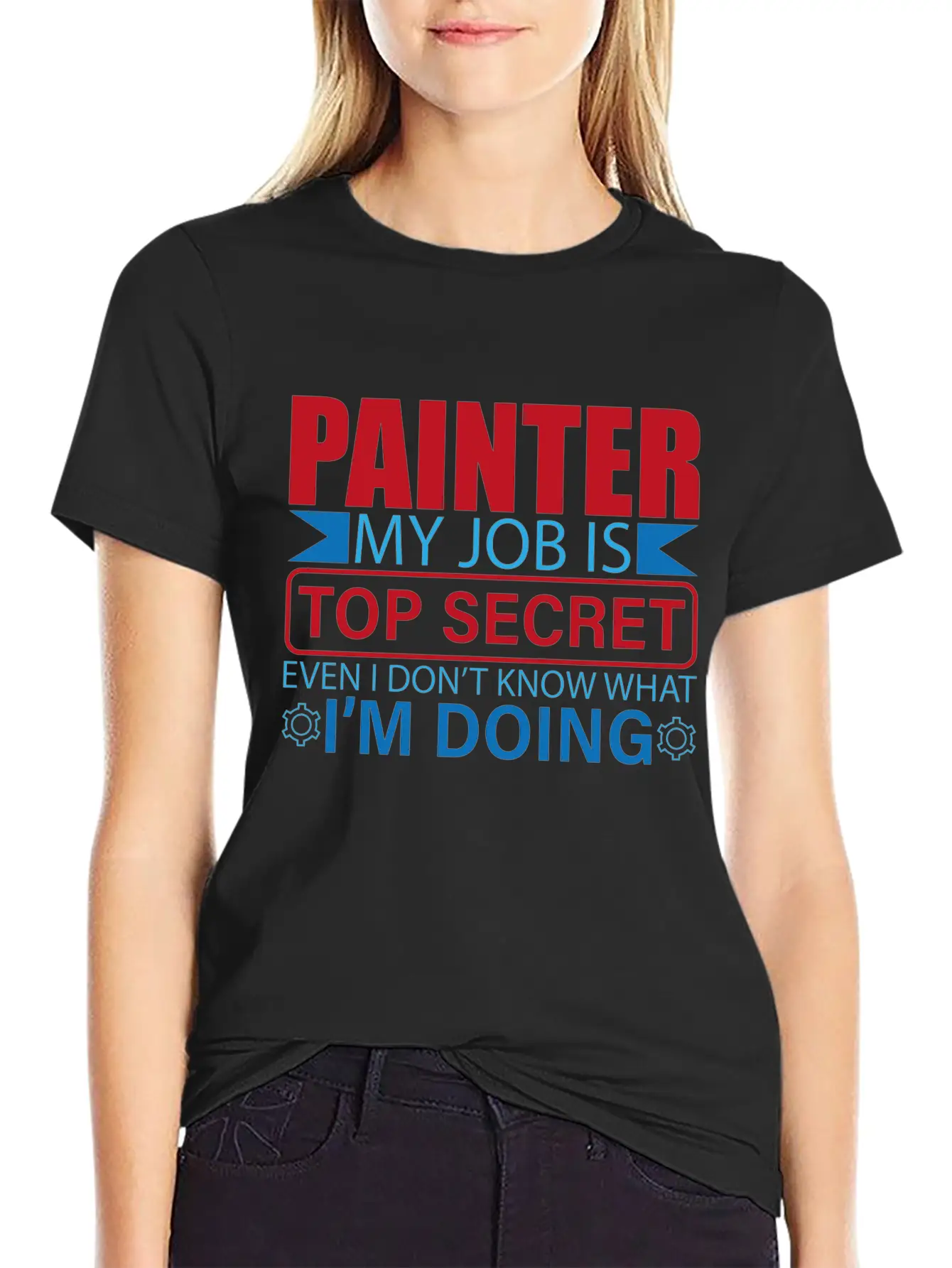 Painter Saying Work Profession Painter Painter Gif Unisex Short Sleeve Soft Cotton T-Shirt – Casual Everyday Wear