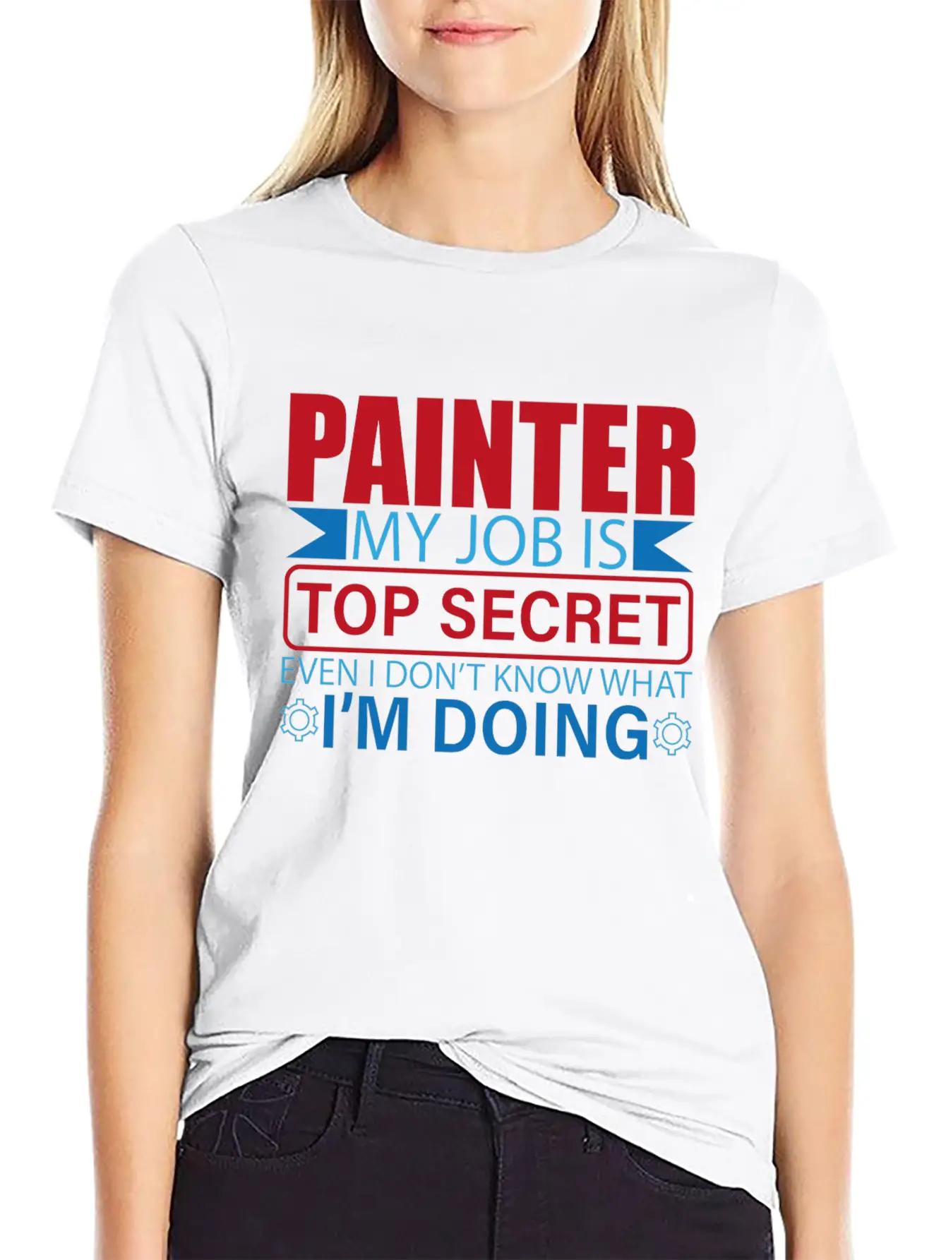Painter Saying Work Profession Painter Painter Gif Unisex Short Sleeve Soft Cotton T-Shirt – Casual Everyday Wear