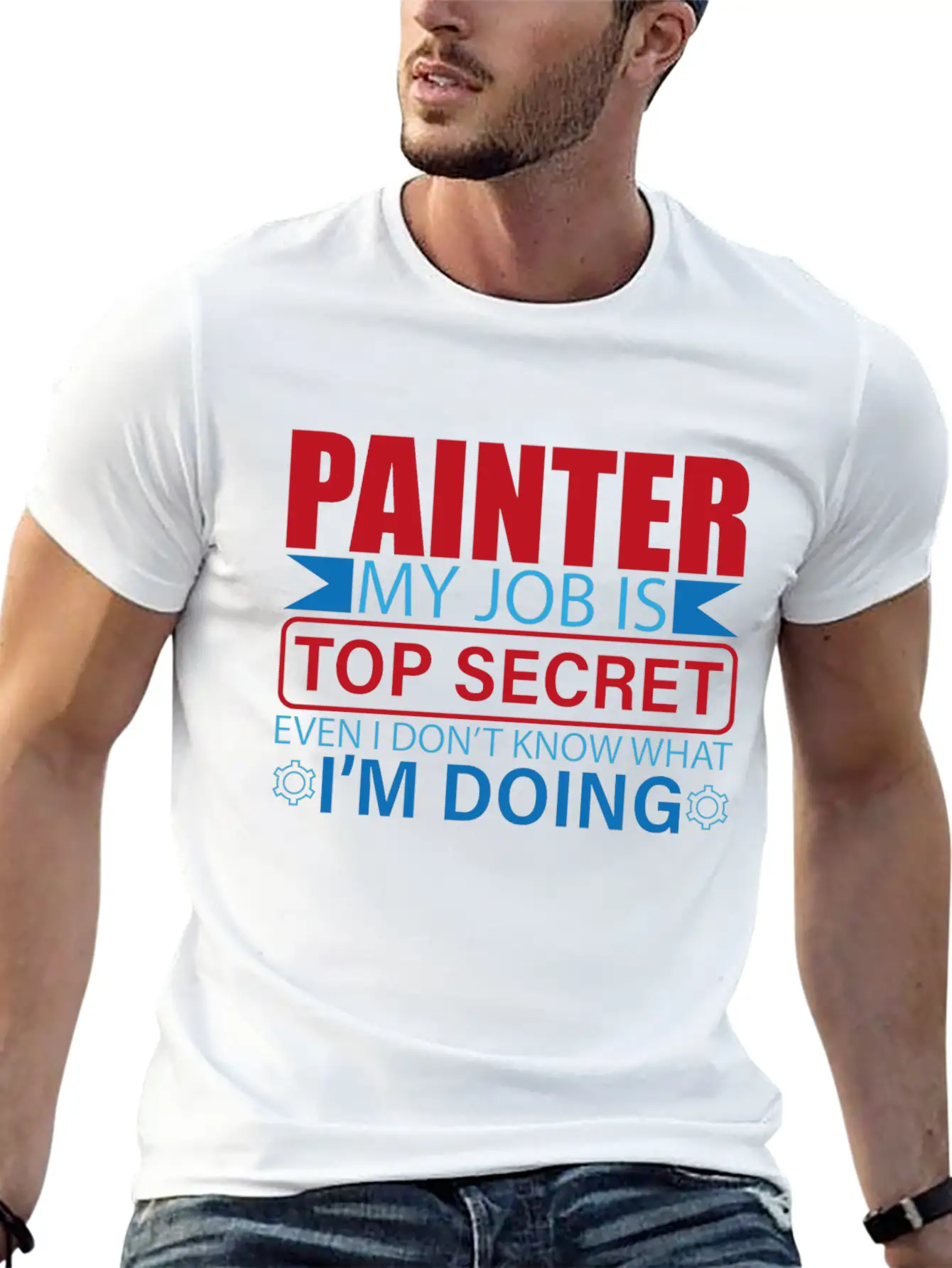 Painter Saying Work Profession Painter Painter Gif Unisex Short Sleeve Soft Cotton T-Shirt – Casual Everyday Wear