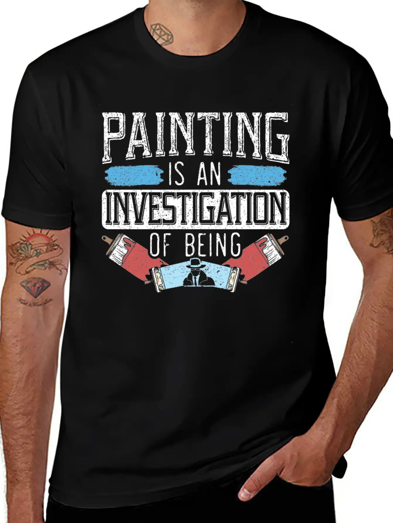 Painting Is An Investigation Of Being Artist Art Timeless Short Sleeve Tee – Comfy And Minimalist Design
