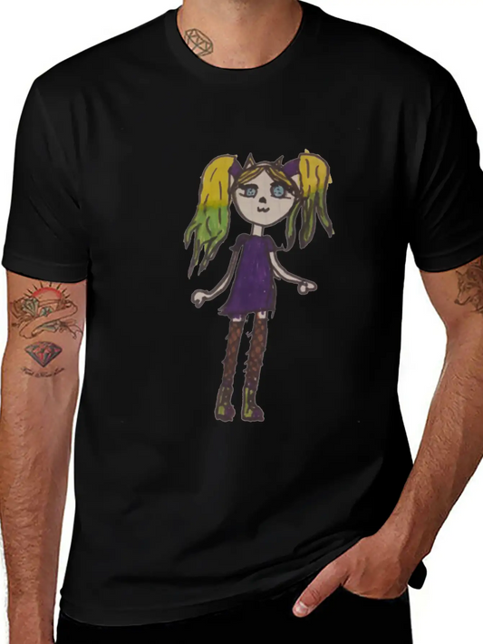 Painting Little Girl Stylish Everyday T-Shirt – Unisex Basic Cotton Tee
