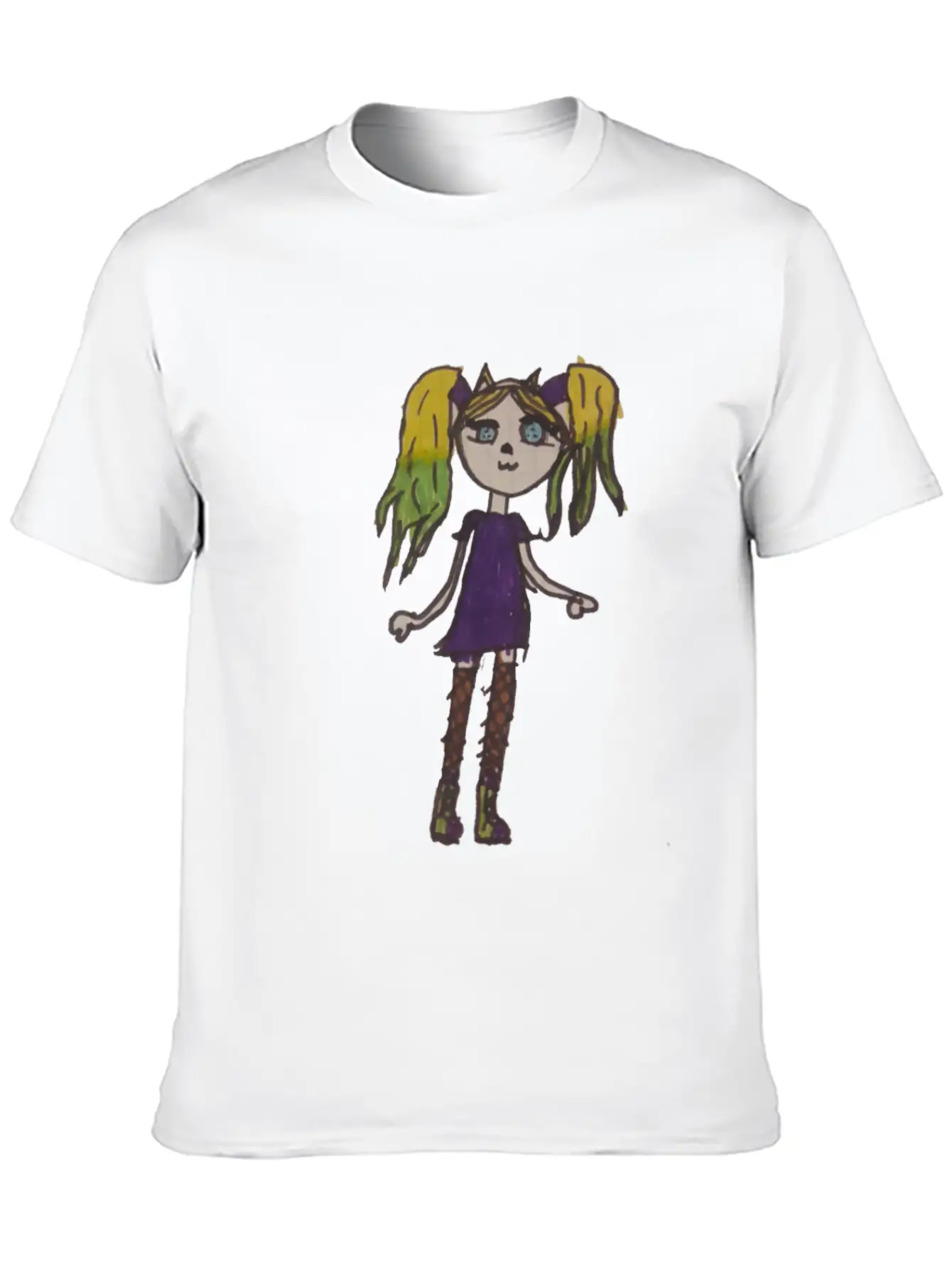 Painting Little Girl Stylish Everyday T-Shirt – Unisex Basic Cotton Tee