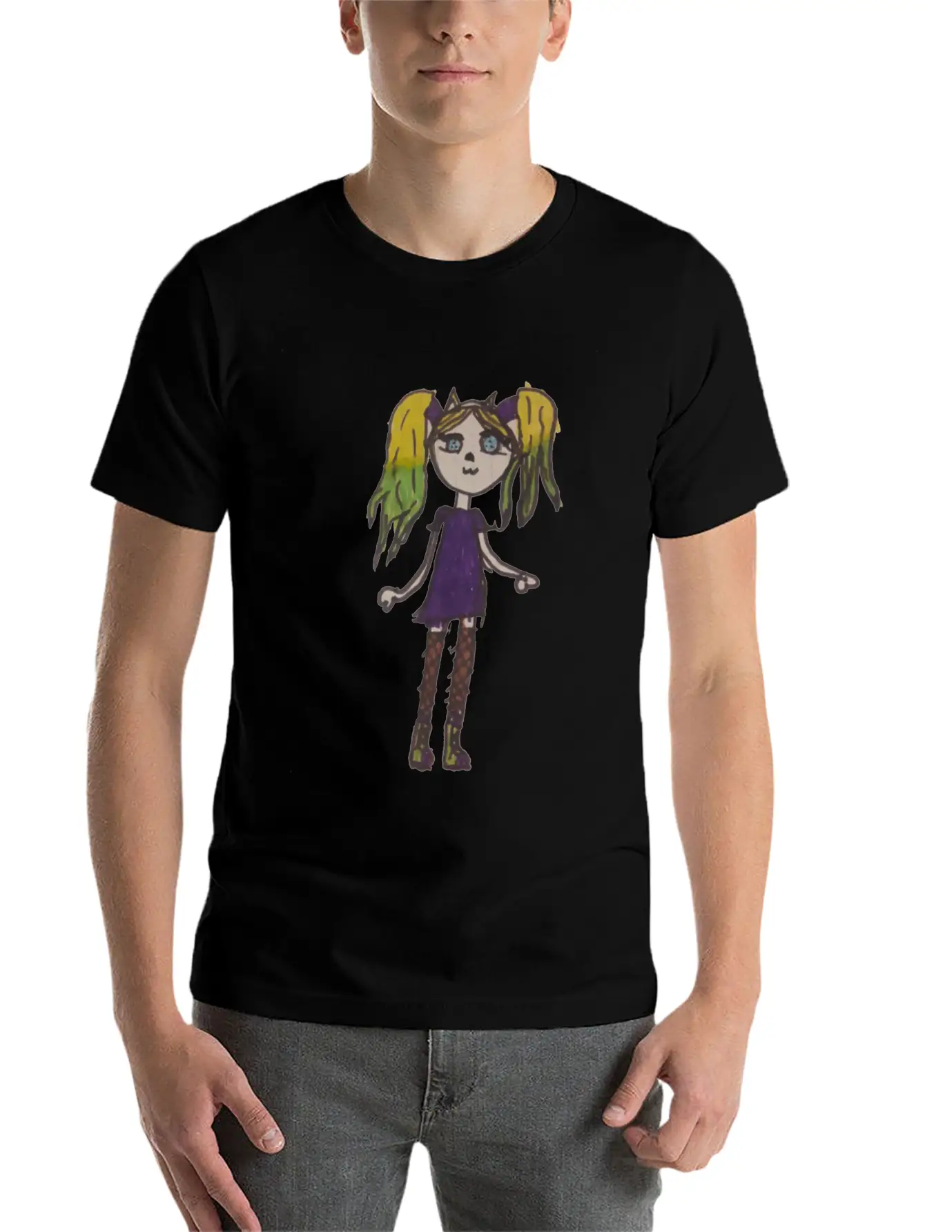 Painting Little Girl Stylish Everyday T-Shirt – Unisex Basic Cotton Tee