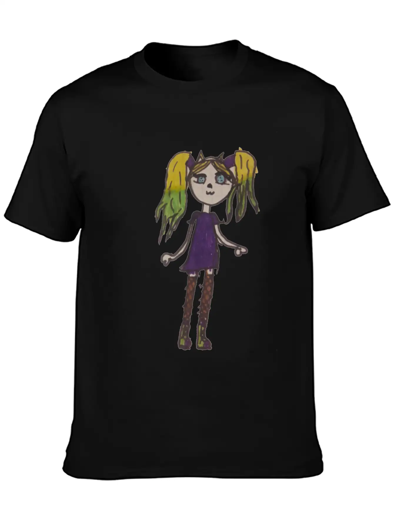 Painting Little Girl Stylish Everyday T-Shirt – Unisex Basic Cotton Tee