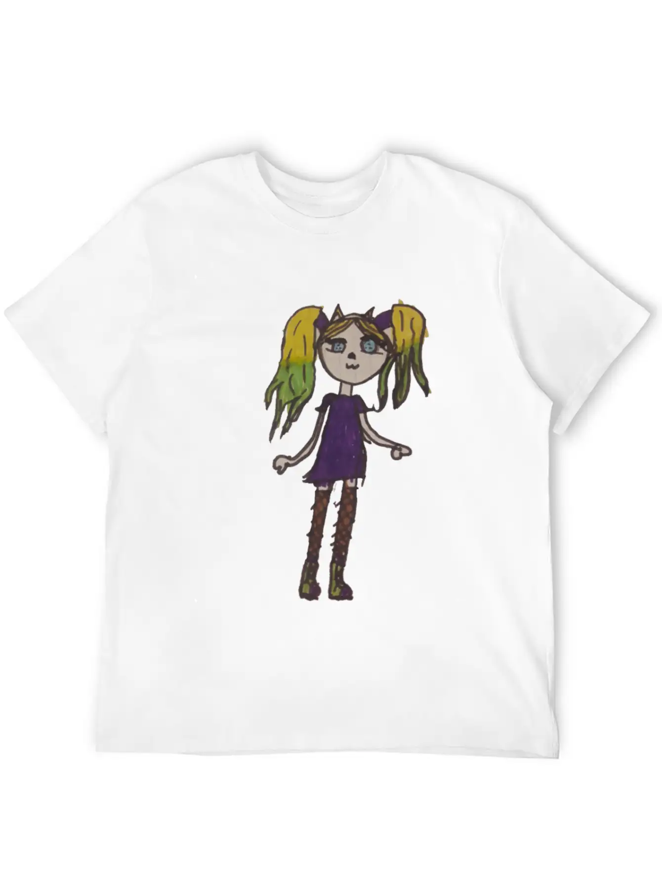 Painting Little Girl Stylish Everyday T-Shirt – Unisex Basic Cotton Tee