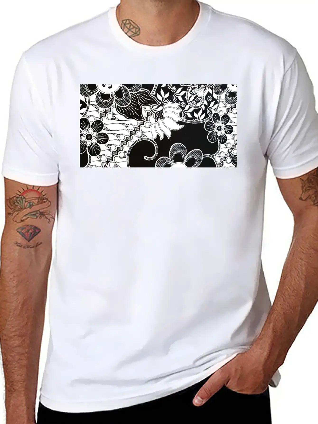 Paisley BATIK Bali Style Essential Unisex Summer Tee – Soft Cotton Casual Fit