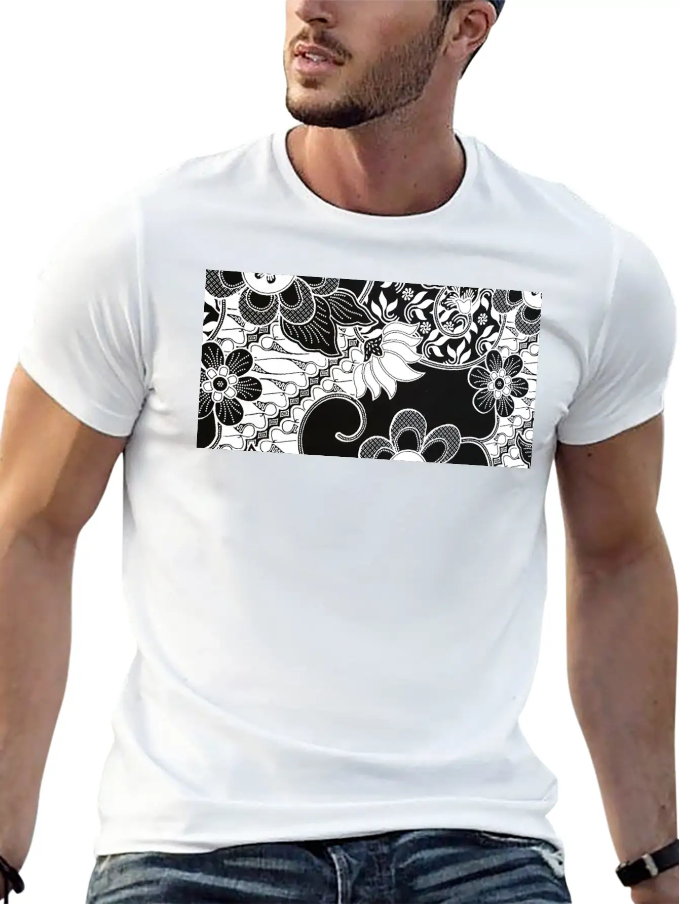 Paisley BATIK Bali Style Essential Unisex Summer Tee – Soft Cotton Casual Fit