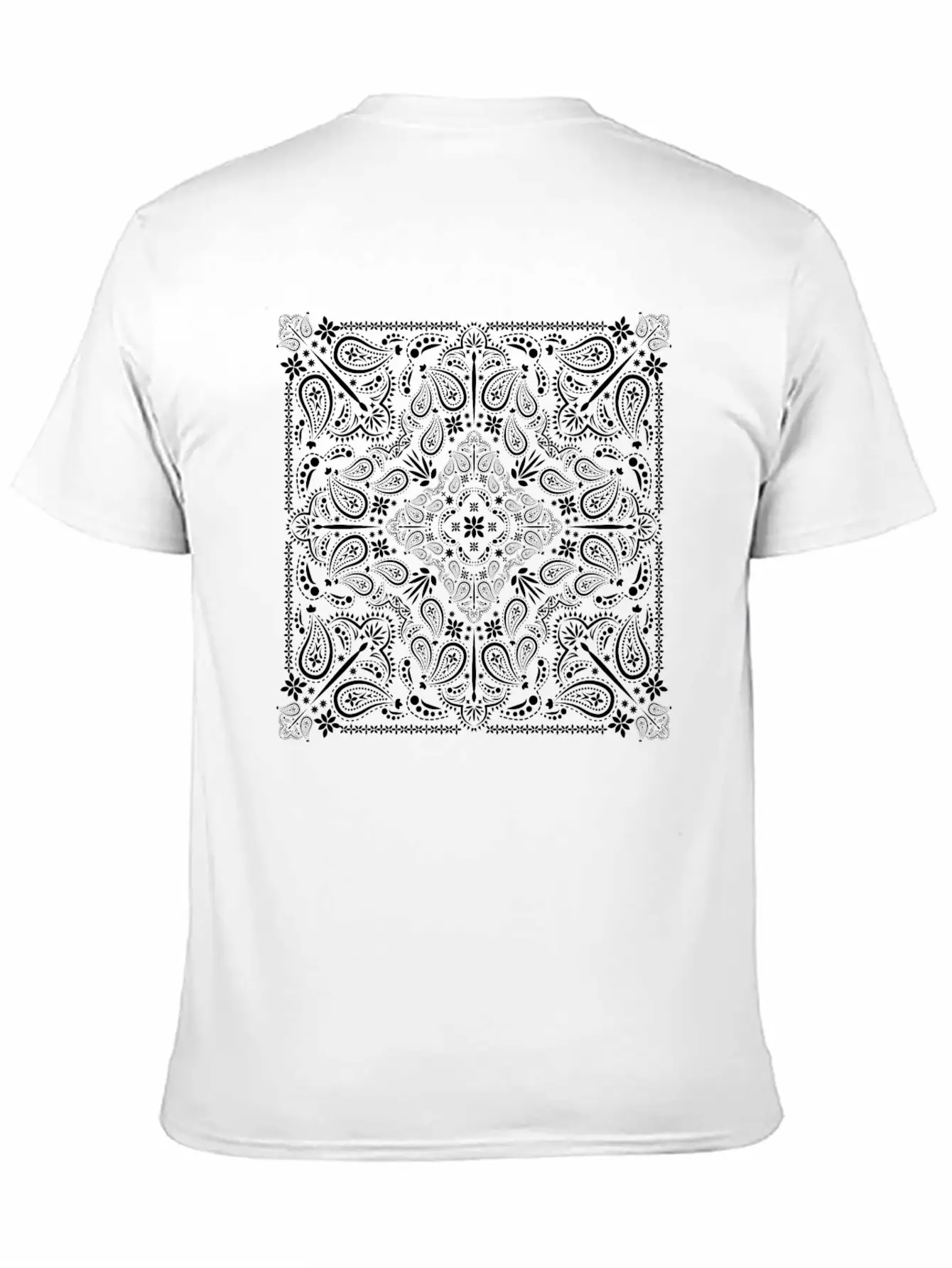 Paisley Pattern - Mandala, Mosaic, Flower Print Comfortable Minimalist Graphic Tee – Summer Style Essential