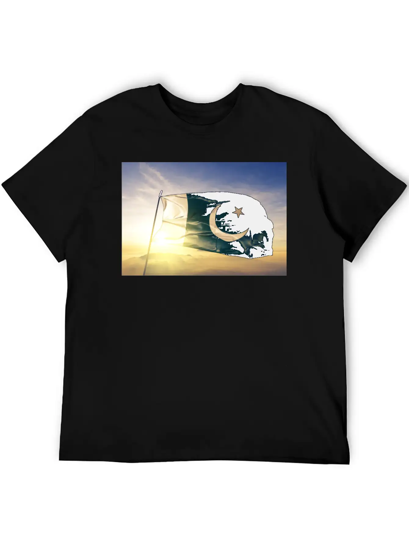 Pakistani Flag Unisex Short Sleeve Soft Cotton T-Shirt – Casual Everyday Wear
