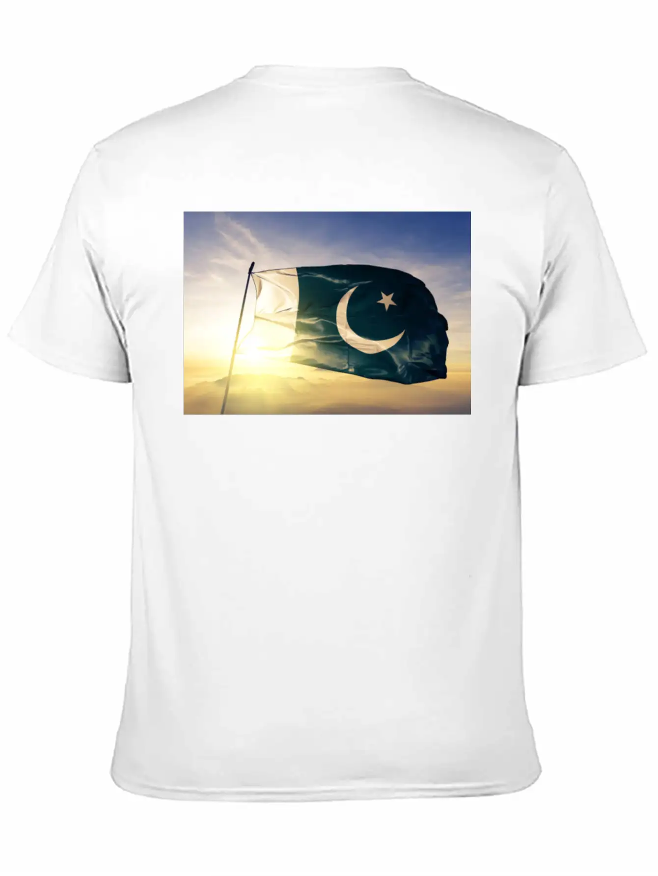 Pakistani Flag Unisex Short Sleeve Soft Cotton T-Shirt – Casual Everyday Wear