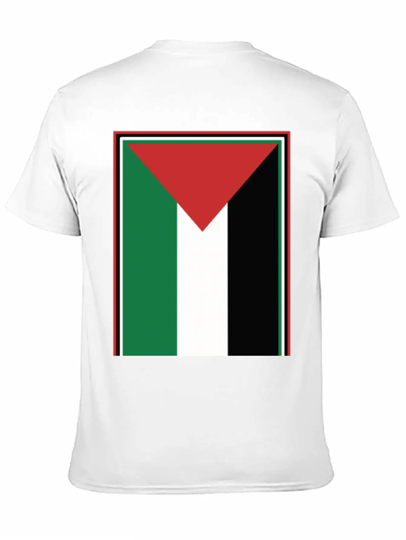 Palestinian Flag Comfortable Minimalist Graphic Tee – Summer Style Essential
