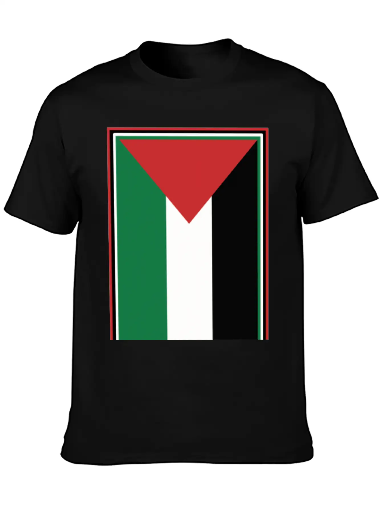 Palestinian Flag Comfortable Minimalist Graphic Tee – Summer Style Essential