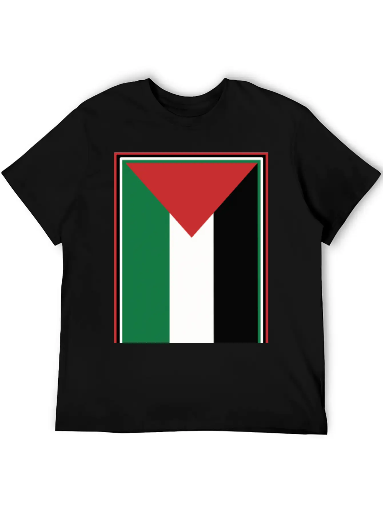 Palestinian Flag Comfortable Minimalist Graphic Tee – Summer Style Essential