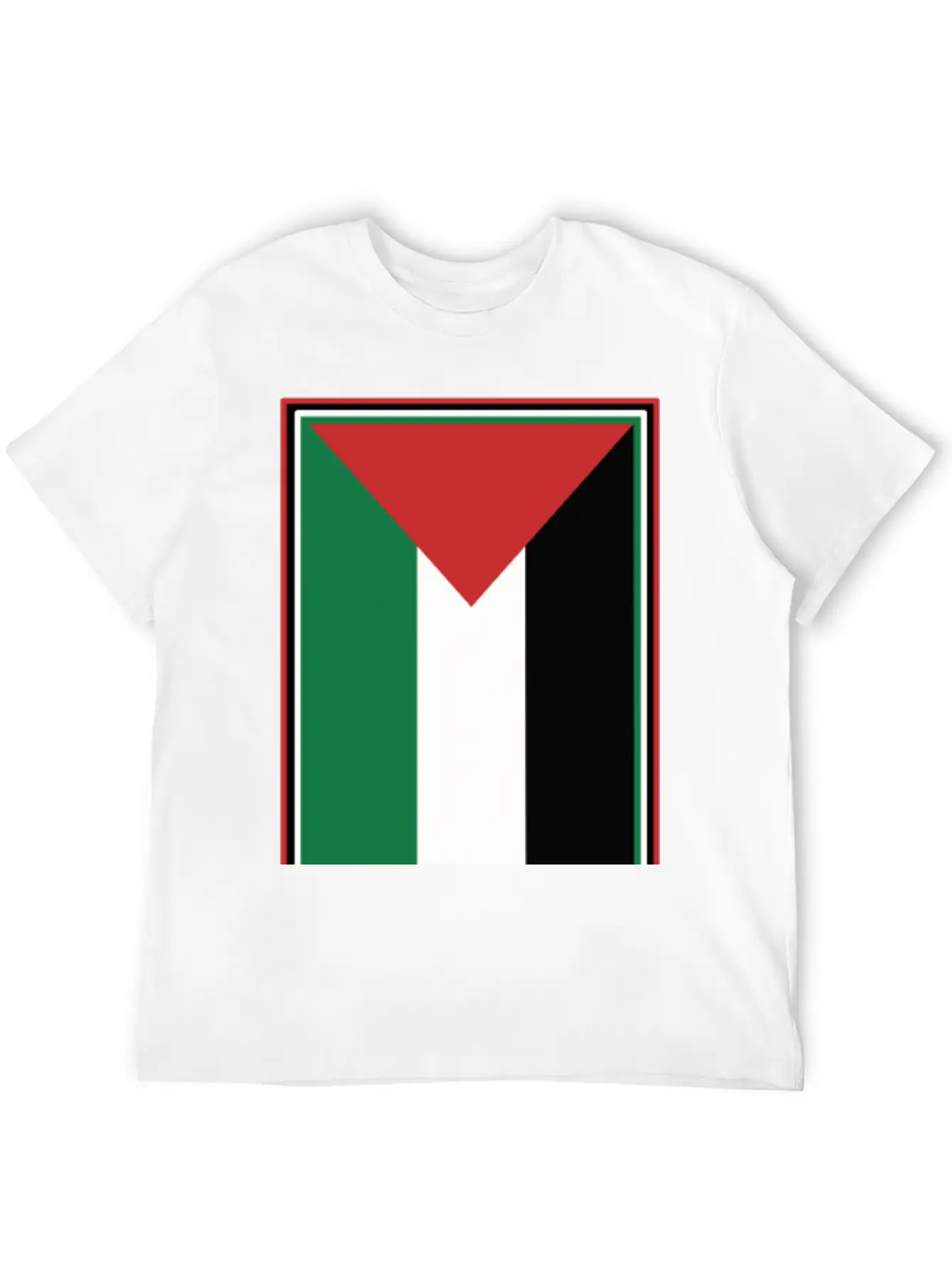 Palestinian Flag Comfortable Minimalist Graphic Tee – Summer Style Essential