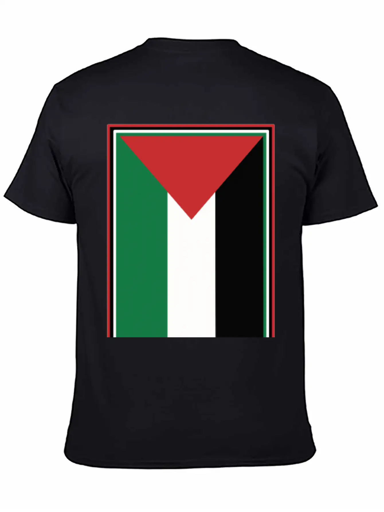 Palestinian Flag Comfortable Minimalist Graphic Tee – Summer Style Essential