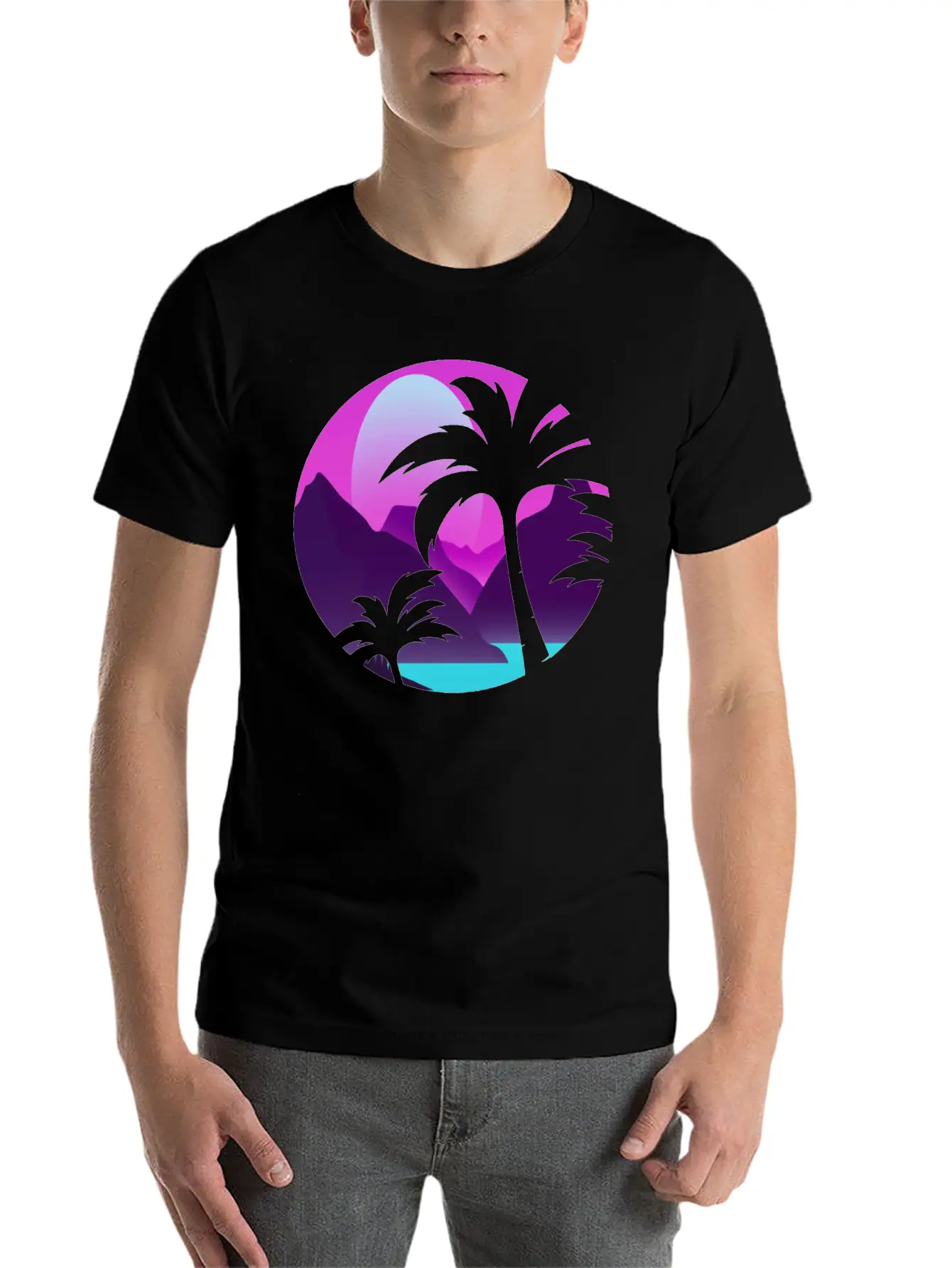 Palm And Sun Timeless Short Sleeve Tee – Comfy And Minimalist Design