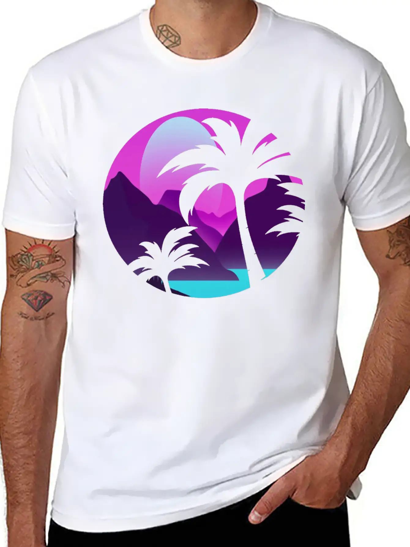 Palm And Sun Timeless Short Sleeve Tee – Comfy And Minimalist Design
