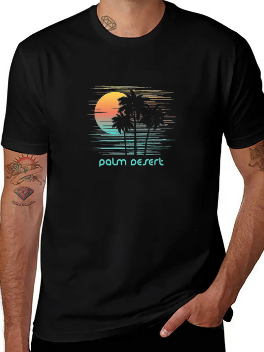 Palm Desert California Stylish Souvenir Vacation Comfortable Minimalist Graphic Tee – Summer Style Essential