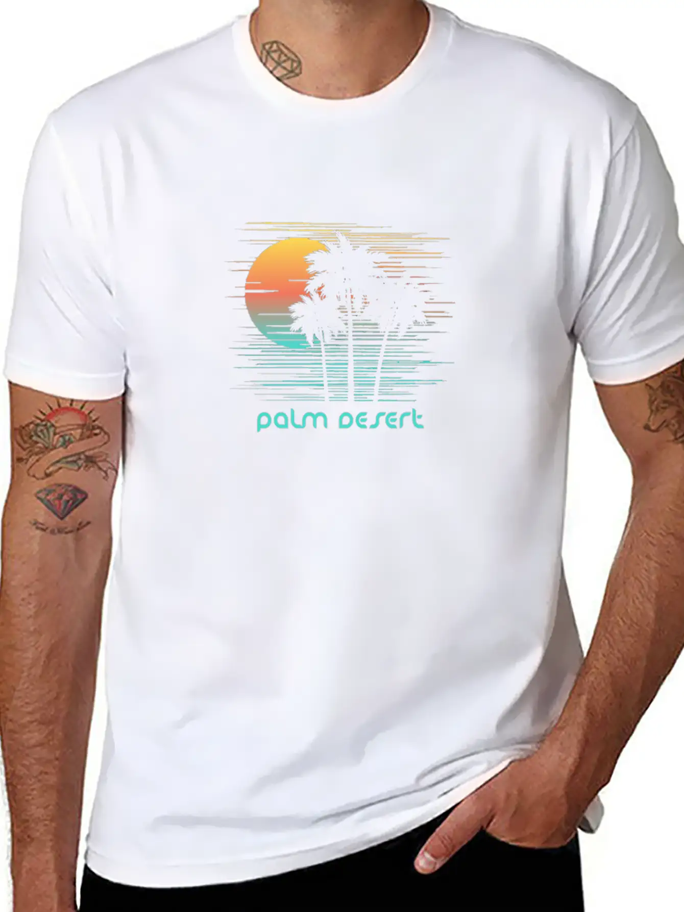 Palm Desert California Stylish Souvenir Vacation Comfortable Minimalist Graphic Tee – Summer Style Essential