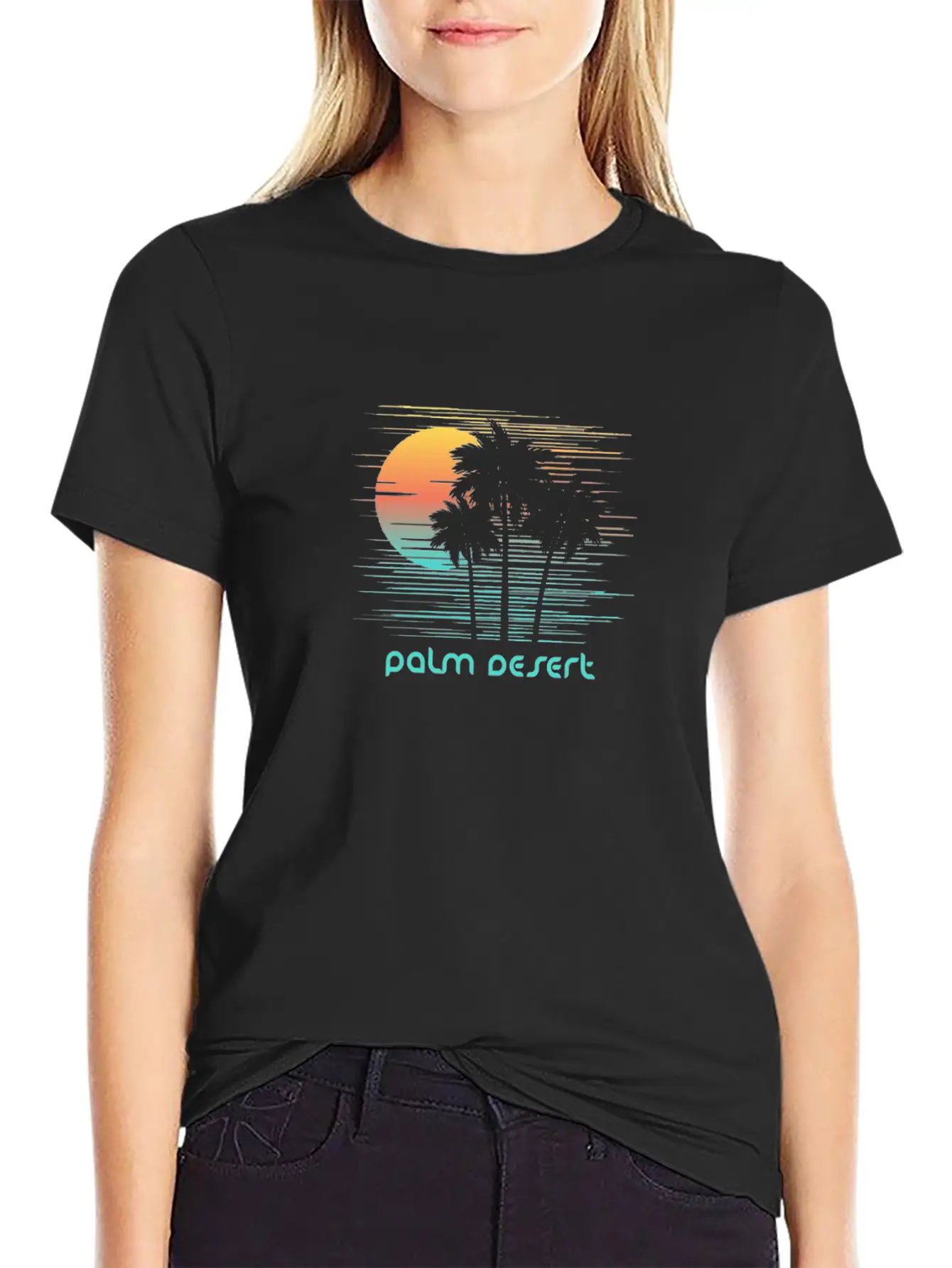 Palm Desert California Stylish Souvenir Vacation Comfortable Minimalist Graphic Tee – Summer Style Essential