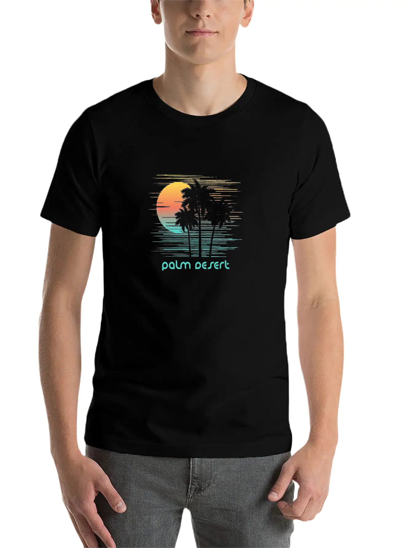 Palm Desert California Stylish Souvenir Vacation Comfortable Minimalist Graphic Tee – Summer Style Essential