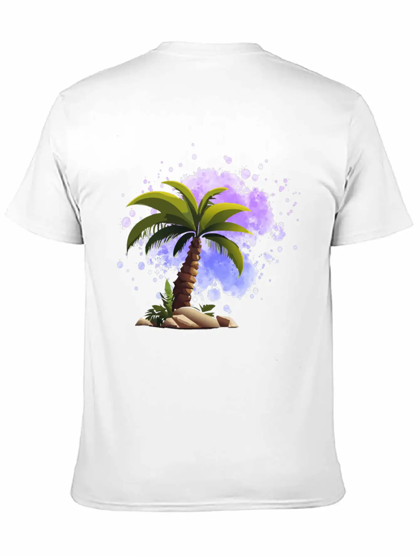 Palm Island, Palm, Sunset, Caribbean Comfortable Minimalist Graphic Tee – Summer Style Essential