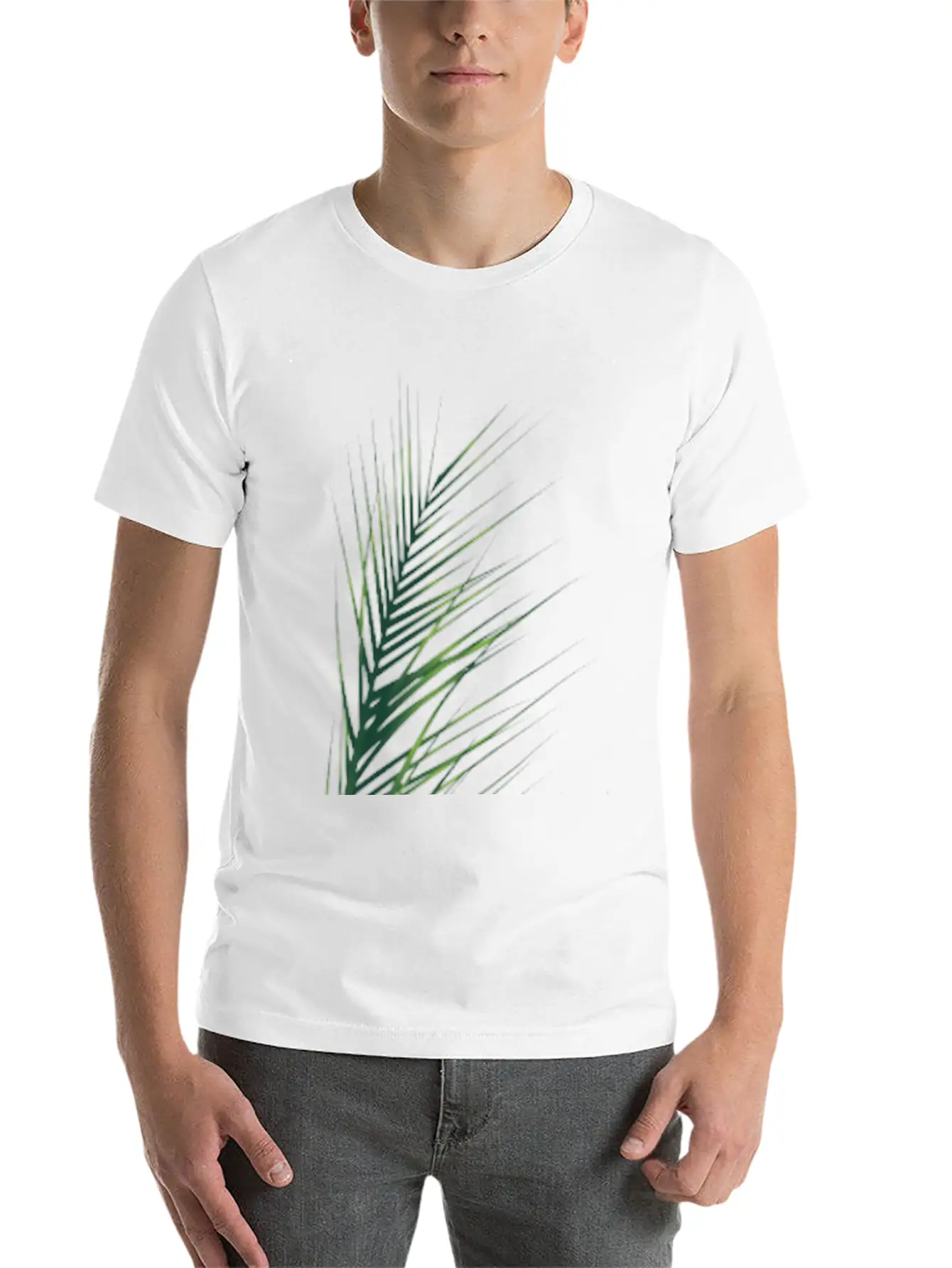 Palm Leaf Stylish Everyday T-Shirt – Unisex Basic Cotton Tee