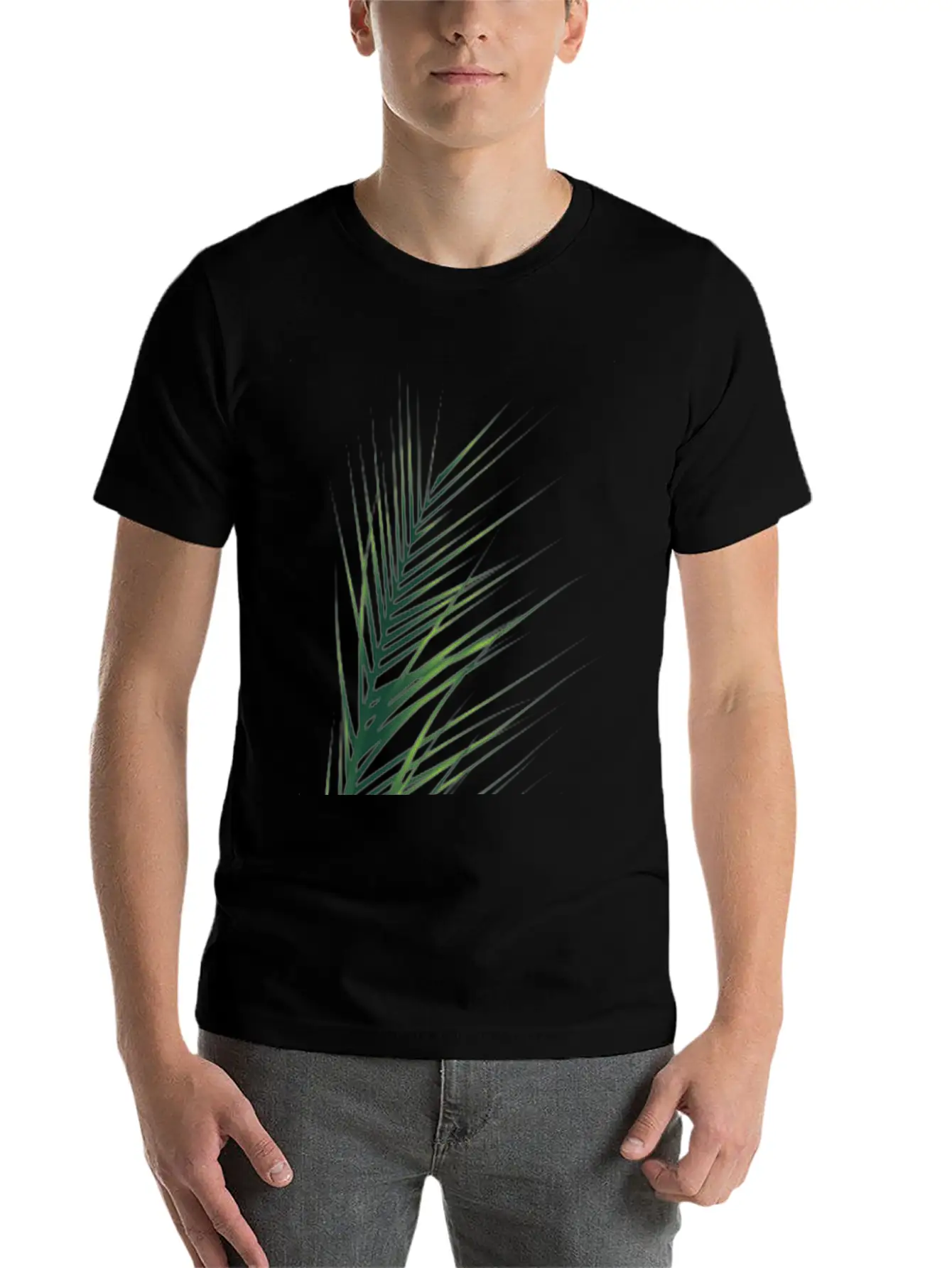 Palm Leaf Stylish Everyday T-Shirt – Unisex Basic Cotton Tee