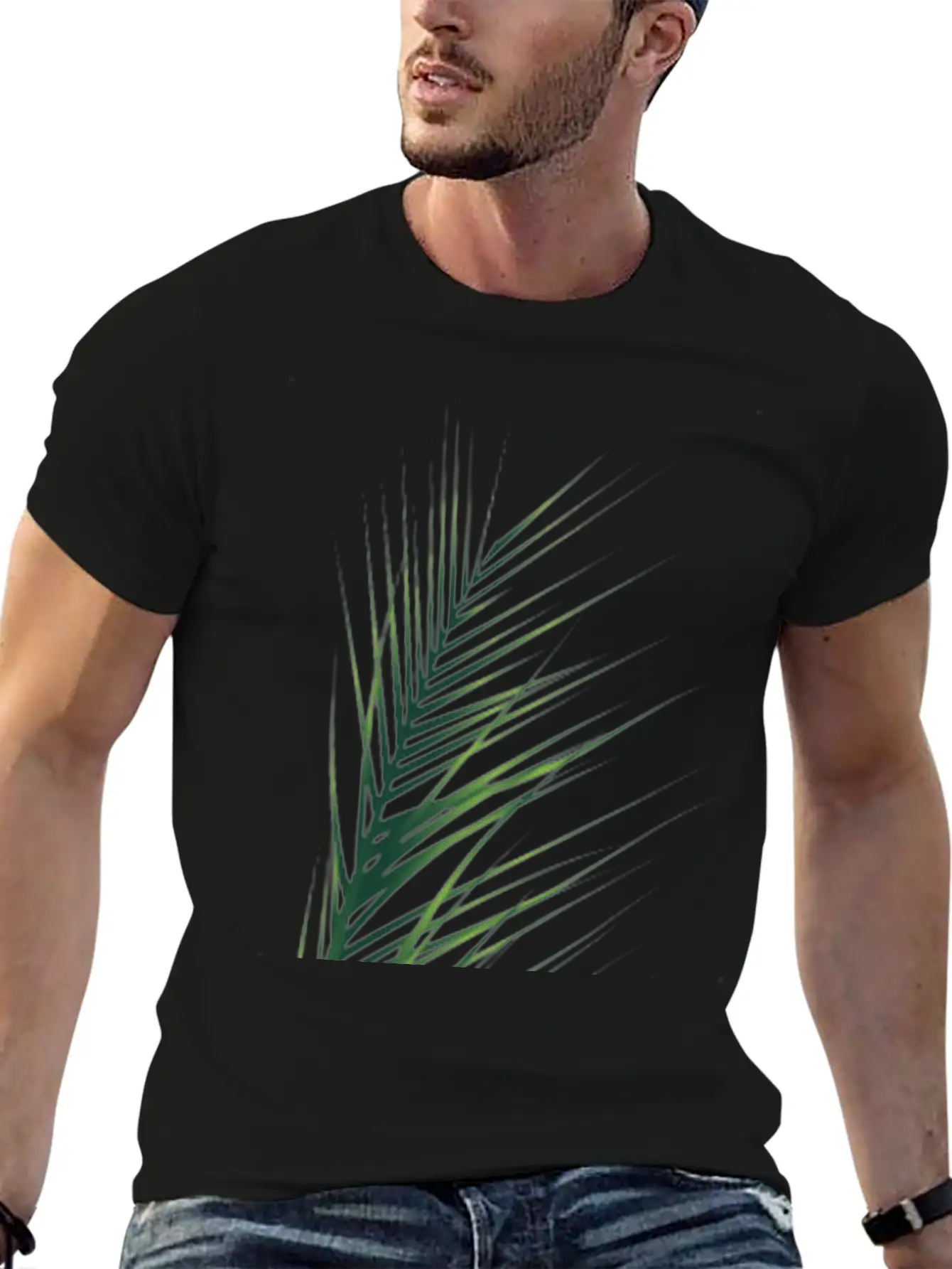 Palm Leaf Stylish Everyday T-Shirt – Unisex Basic Cotton Tee