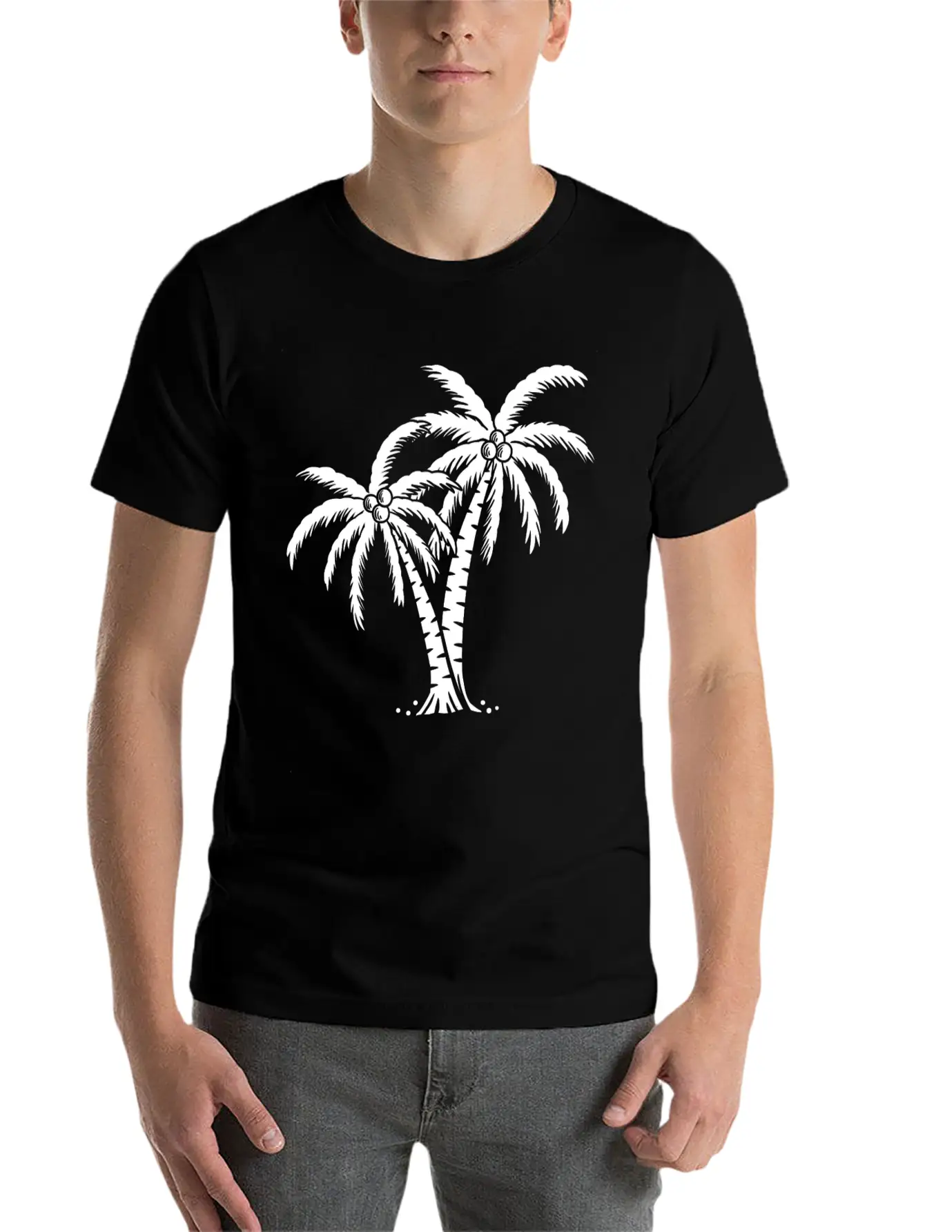 Palm Tree Timeless Short Sleeve Tee – Comfy And Minimalist Design