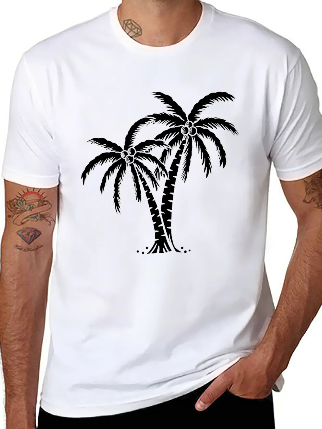 Palm Tree Timeless Short Sleeve Tee – Comfy And Minimalist Design