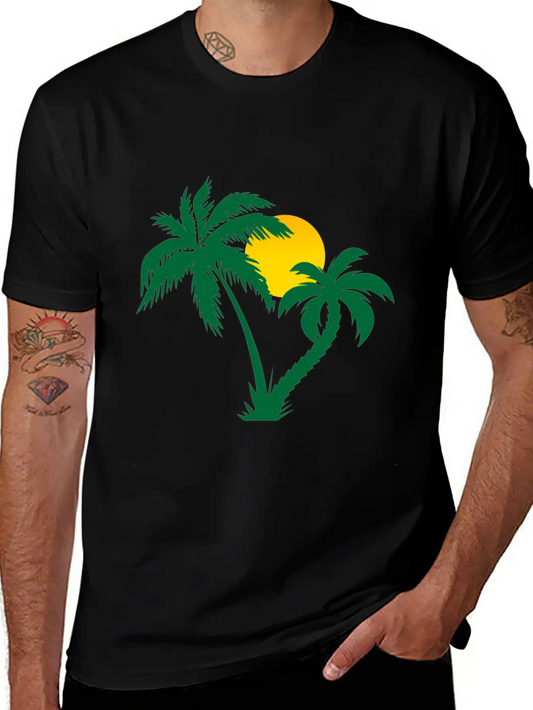 Palm Trees Timeless Short Sleeve Tee – Comfy And Minimalist Design