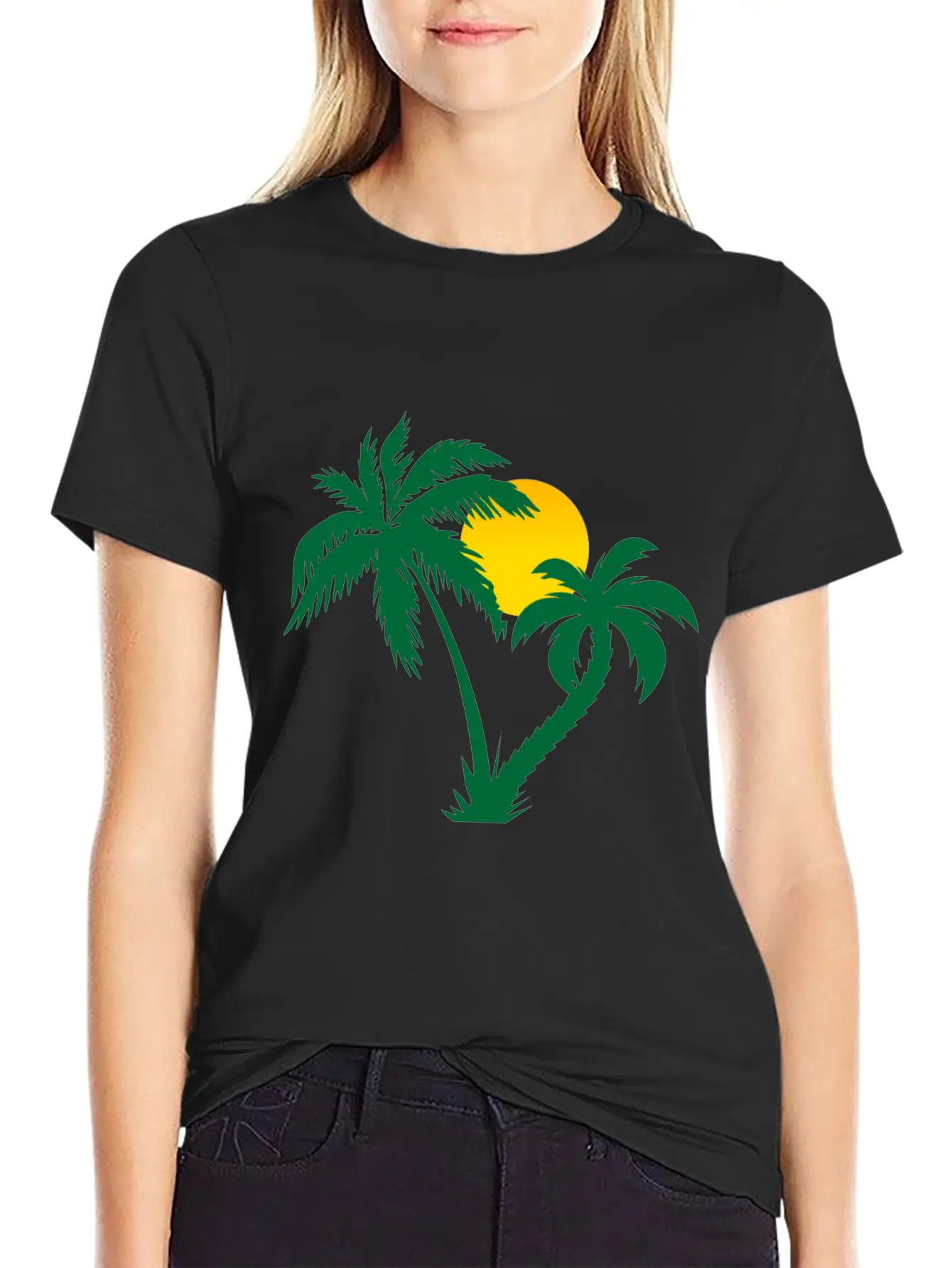 Palm Trees Timeless Short Sleeve Tee – Comfy And Minimalist Design