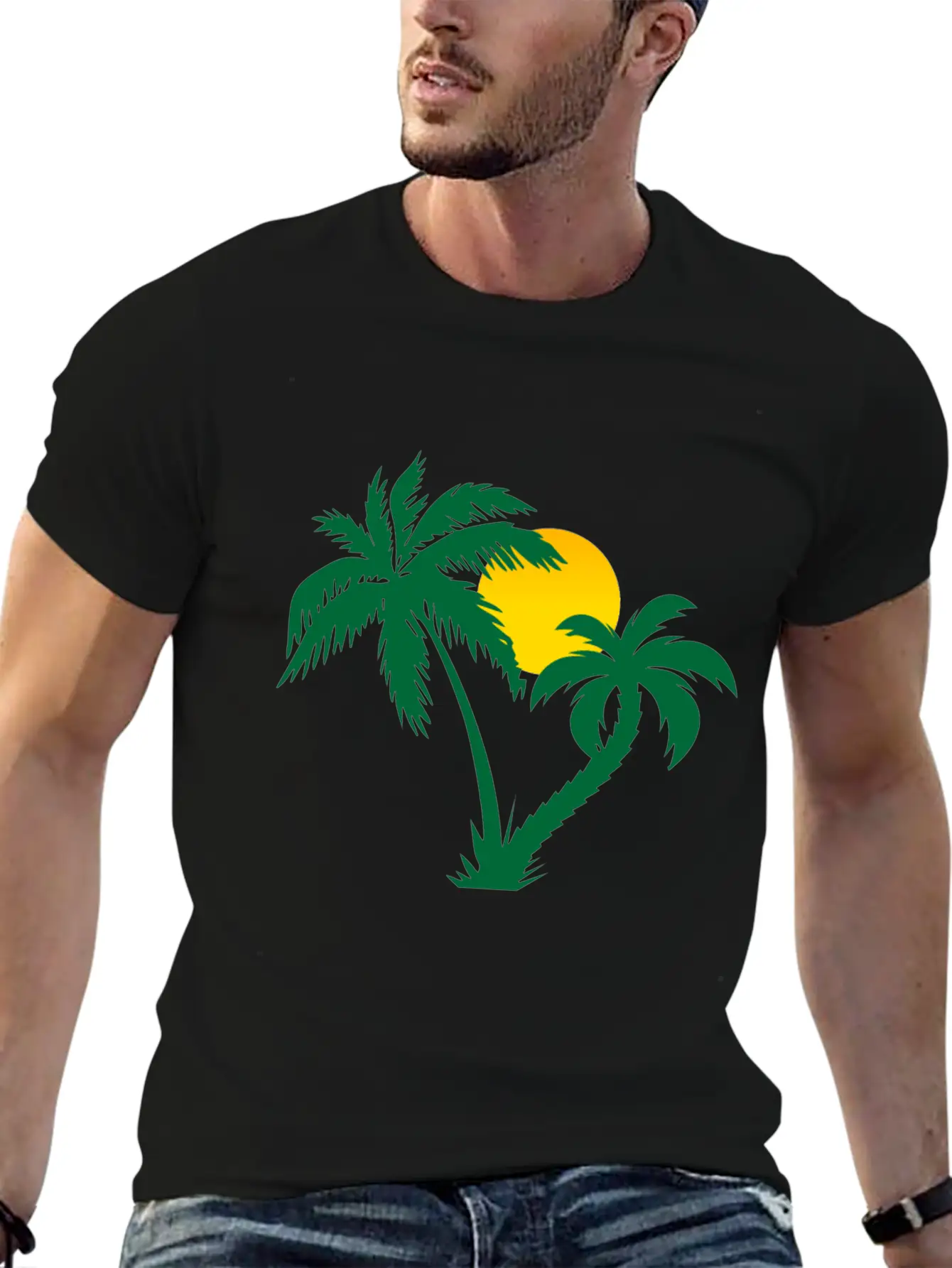 Palm Trees Timeless Short Sleeve Tee – Comfy And Minimalist Design