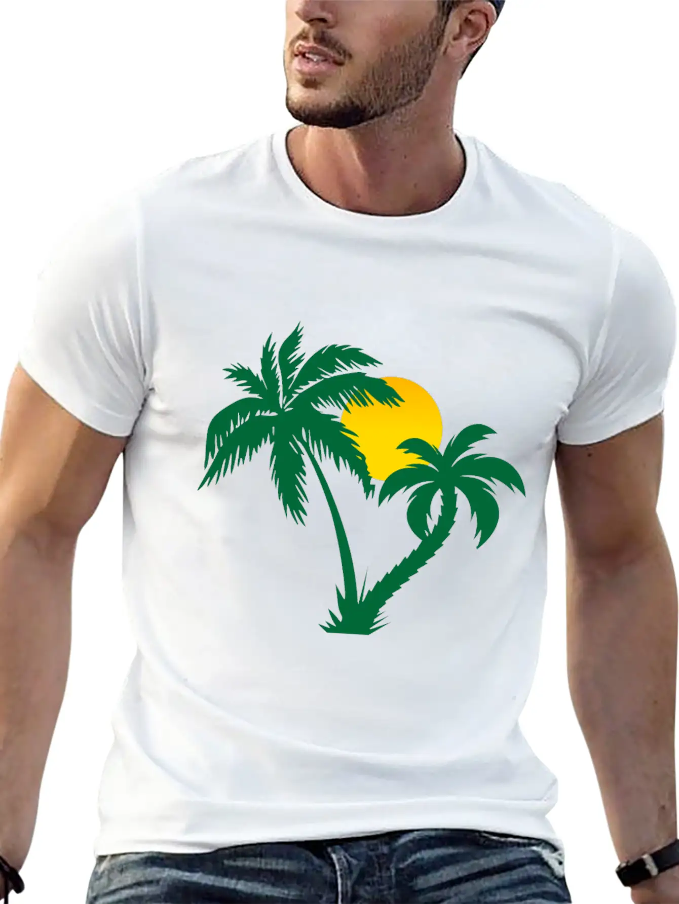 Palm Trees Timeless Short Sleeve Tee – Comfy And Minimalist Design