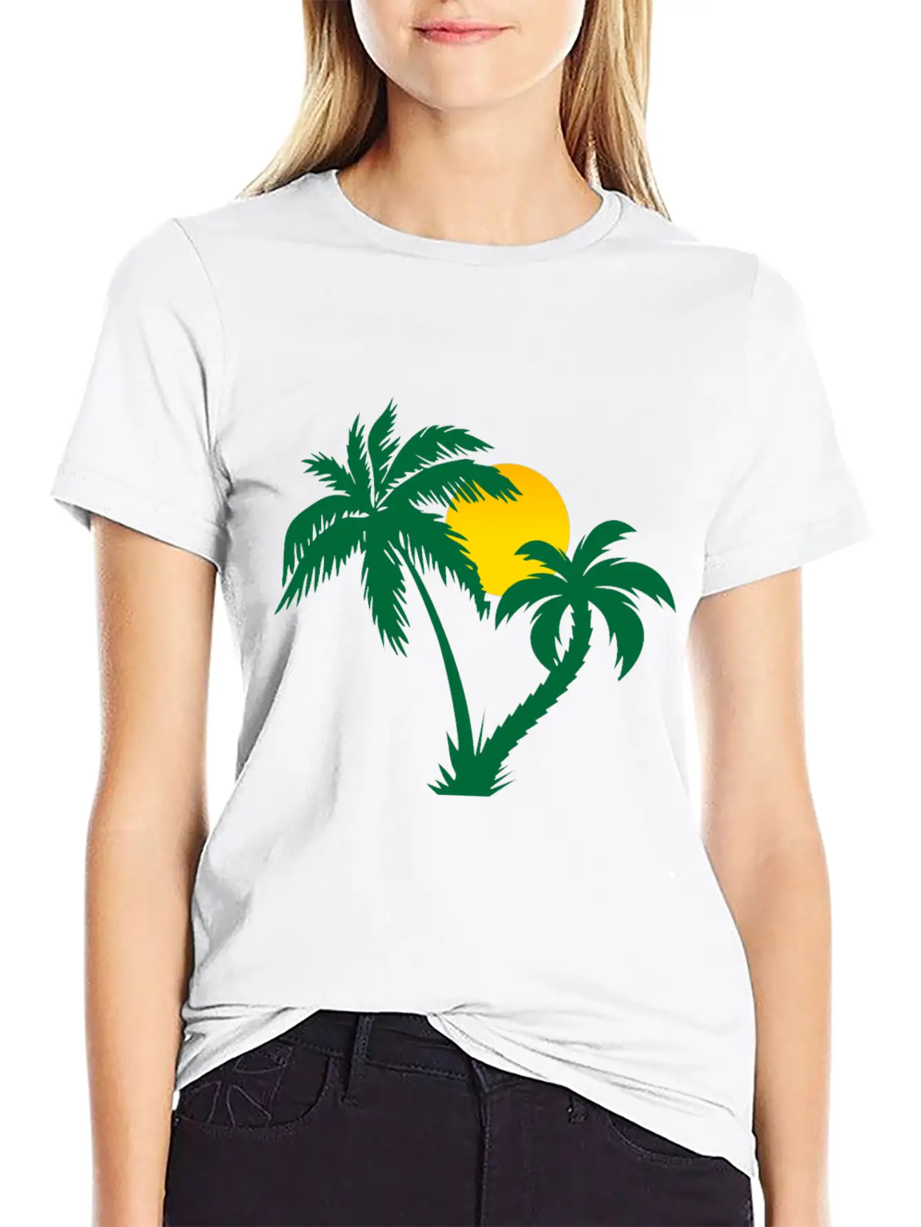 Palm Trees Timeless Short Sleeve Tee – Comfy And Minimalist Design