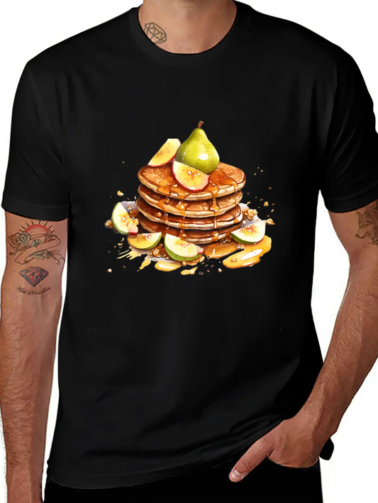 Pancakes With Pear And Fig Comfortable Minimalist Graphic Tee – Summer Style Essential
