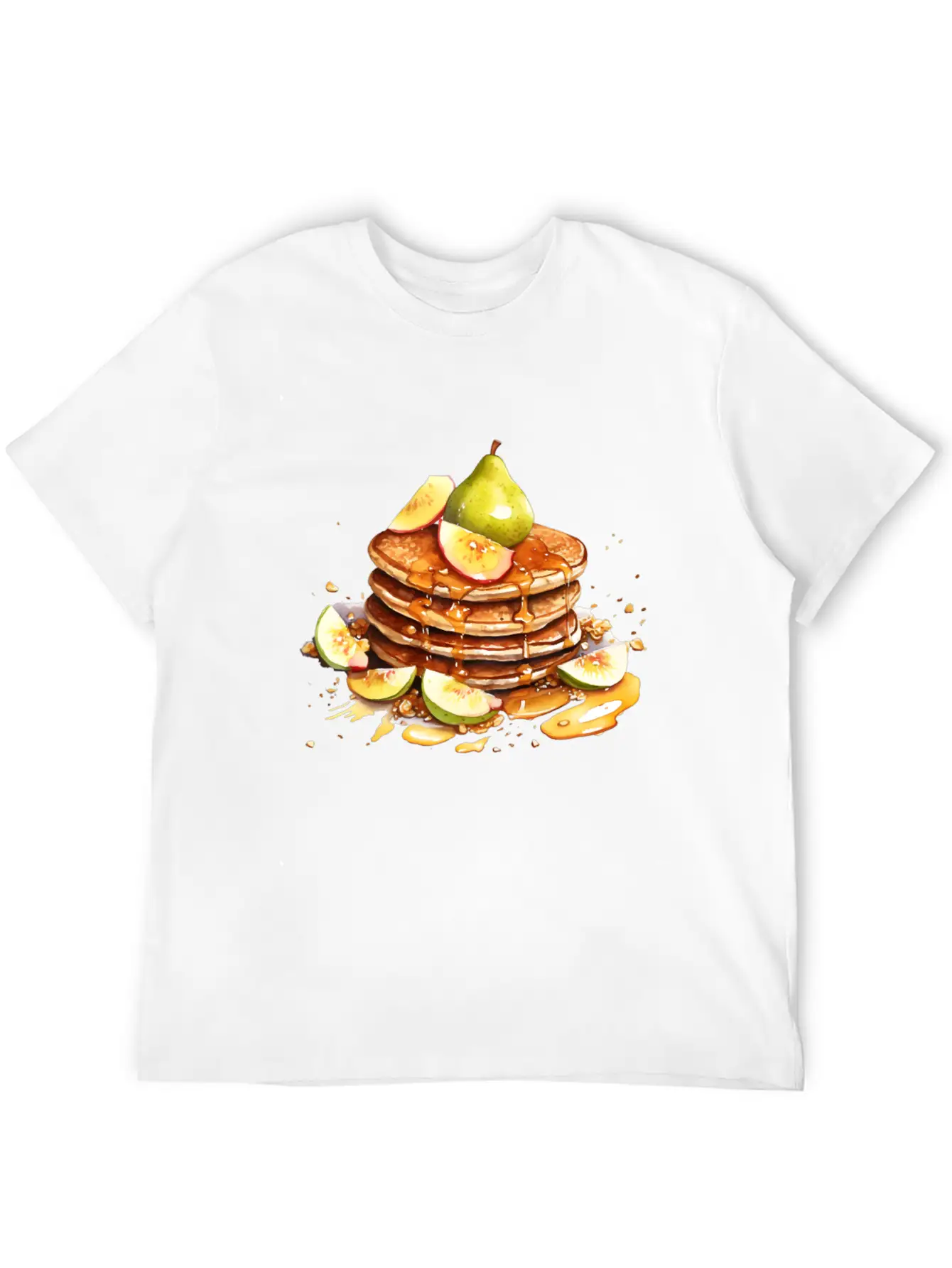 Pancakes With Pear And Fig Comfortable Minimalist Graphic Tee – Summer Style Essential
