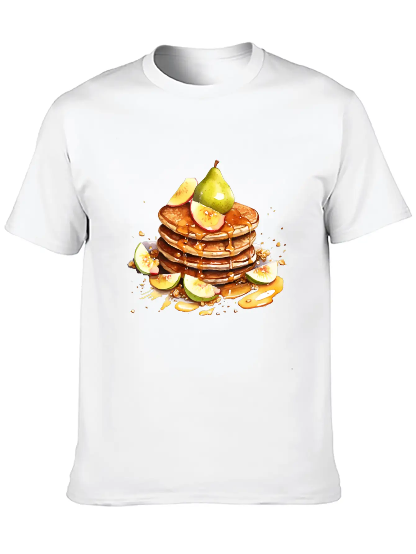 Pancakes With Pear And Fig Comfortable Minimalist Graphic Tee – Summer Style Essential