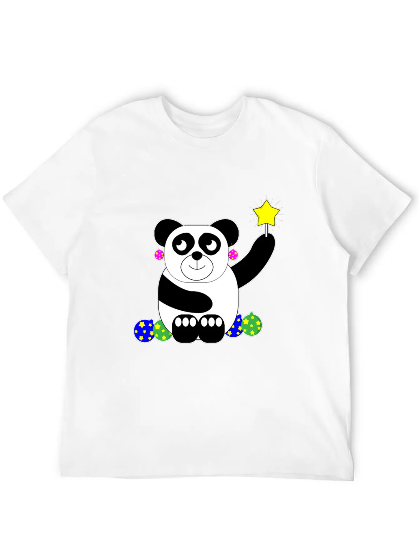 Panda Christmas Animal Decoration Present Basic Graphic T-Shirt – Daily Comfort In Soft Cotton