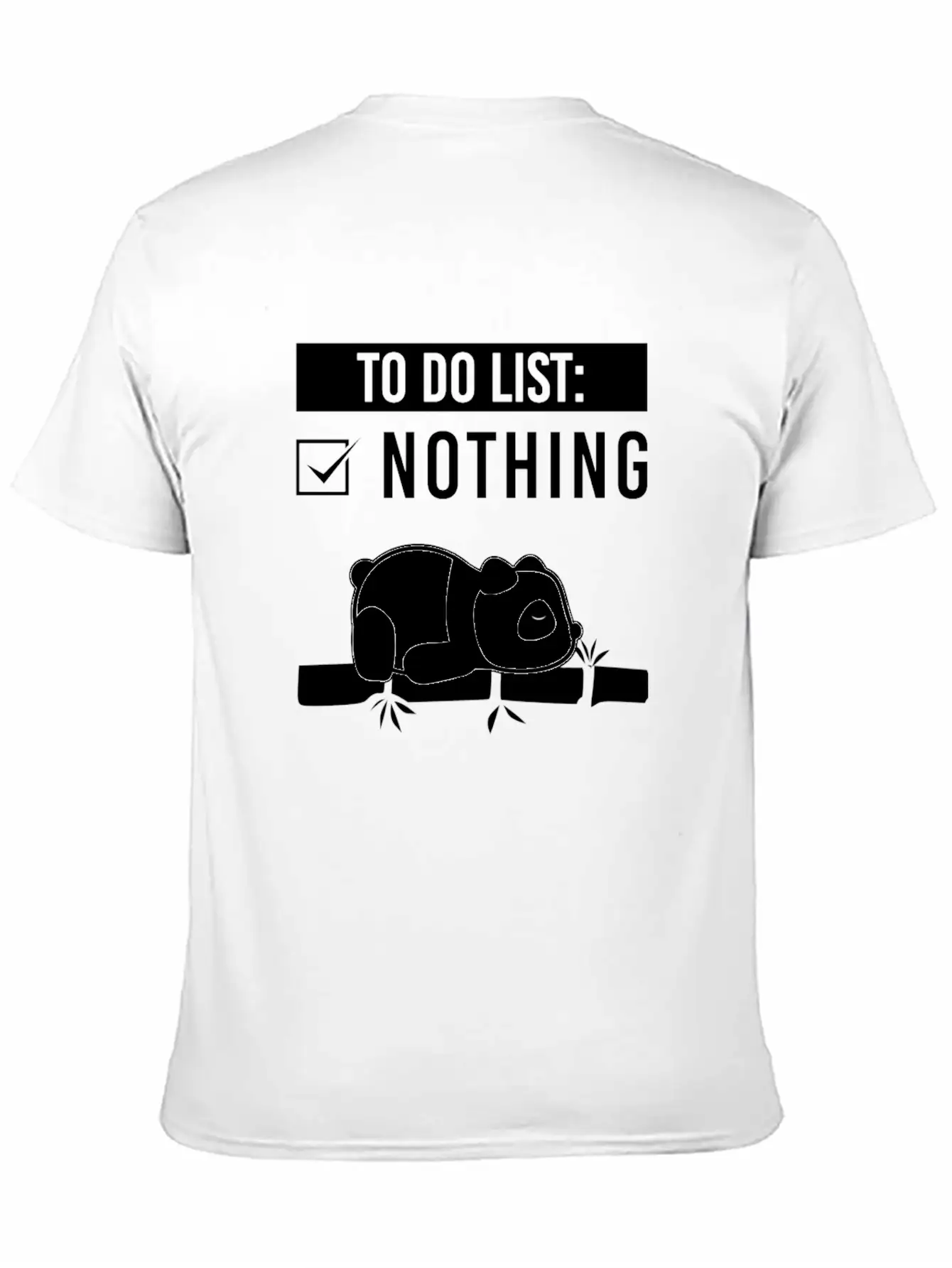 Panda Tired Lazy Sleep Basic Graphic T-Shirt – Daily Comfort In Soft Cotton