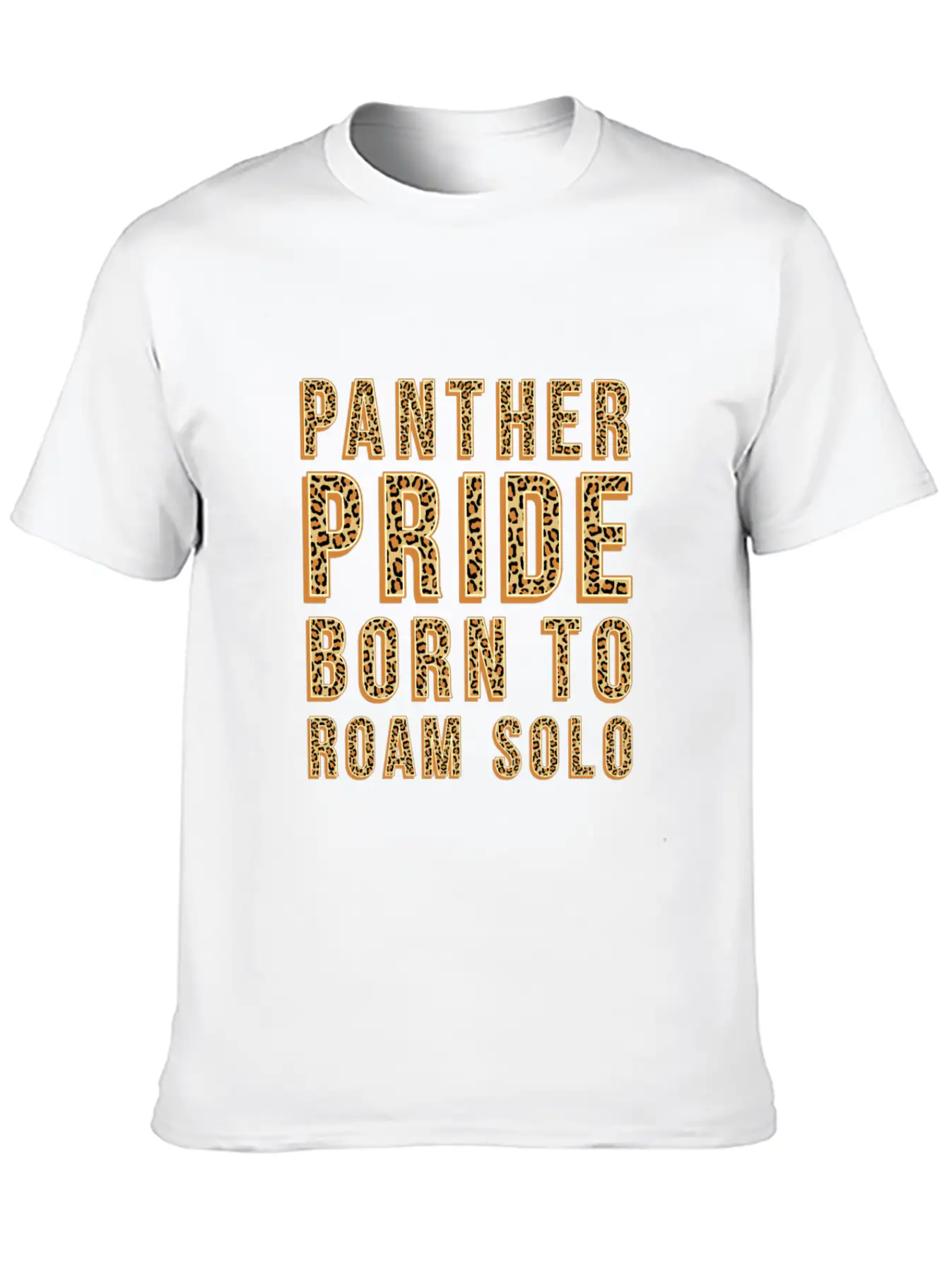 Panther Pride Born To Roam Solo Basic Graphic T-Shirt – Daily Comfort In Soft Cotton