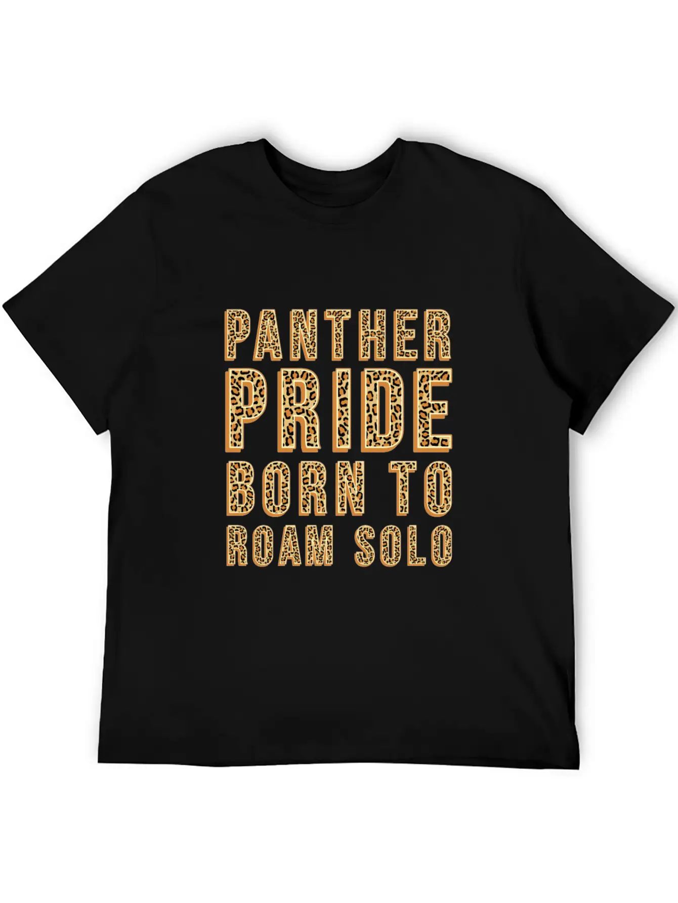 Panther Pride Born To Roam Solo Basic Graphic T-Shirt – Daily Comfort In Soft Cotton