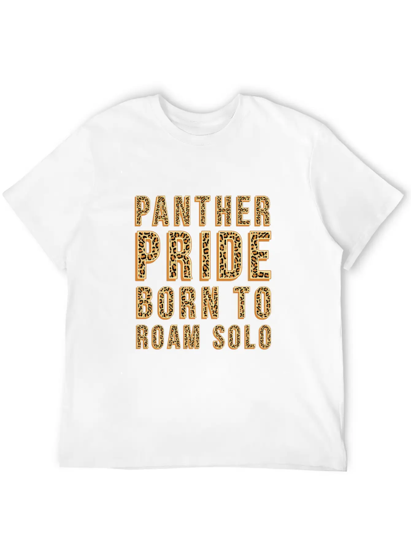 Panther Pride Born To Roam Solo Basic Graphic T-Shirt – Daily Comfort In Soft Cotton